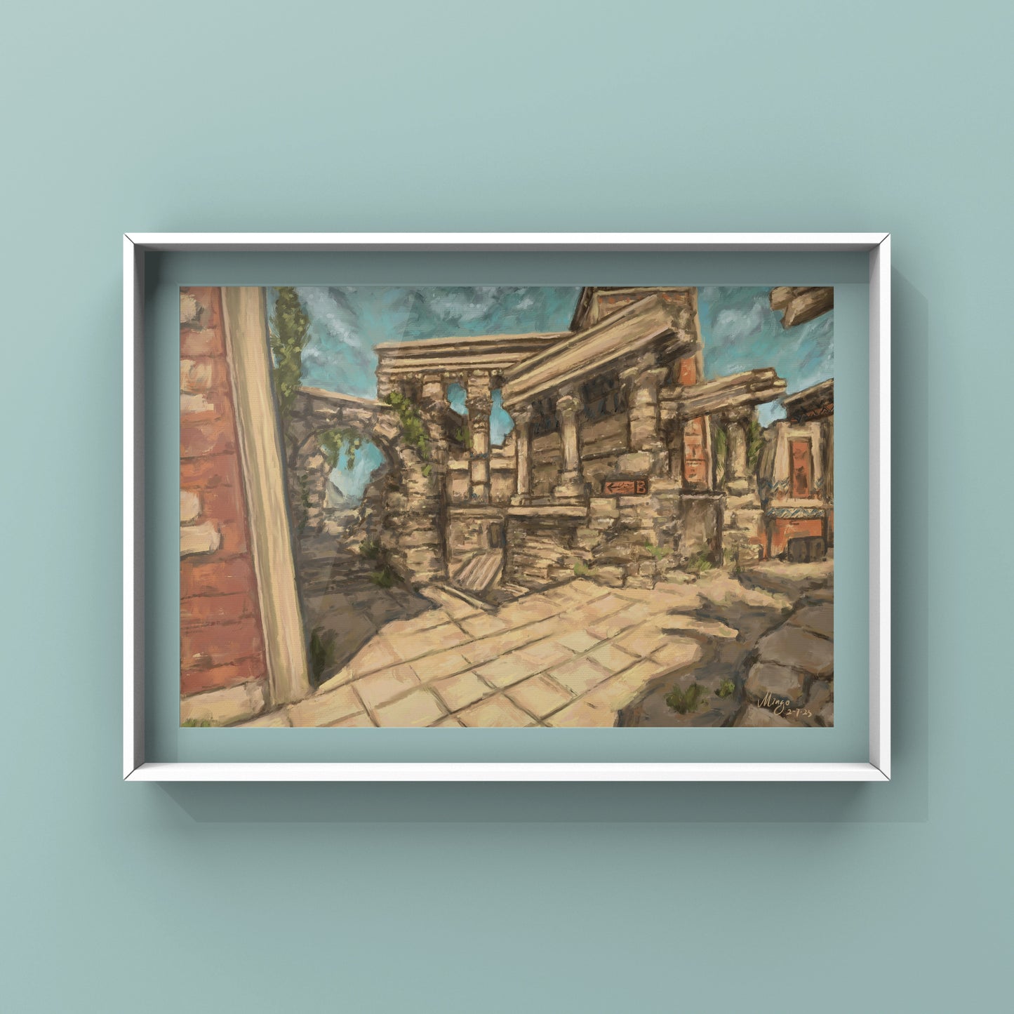 Anubis Ruins, 2023 Art Print Mingo Art