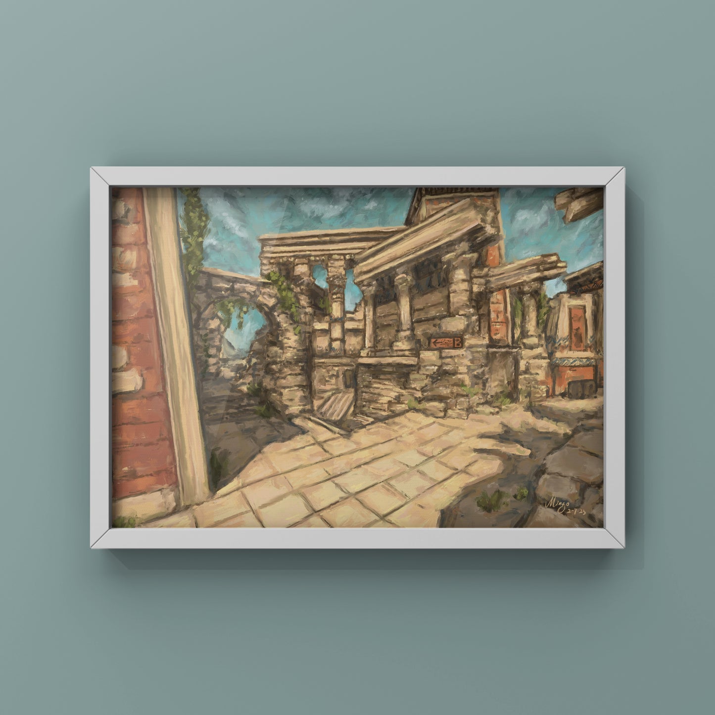 Anubis Ruins, 2023 Art Print Mingo Art