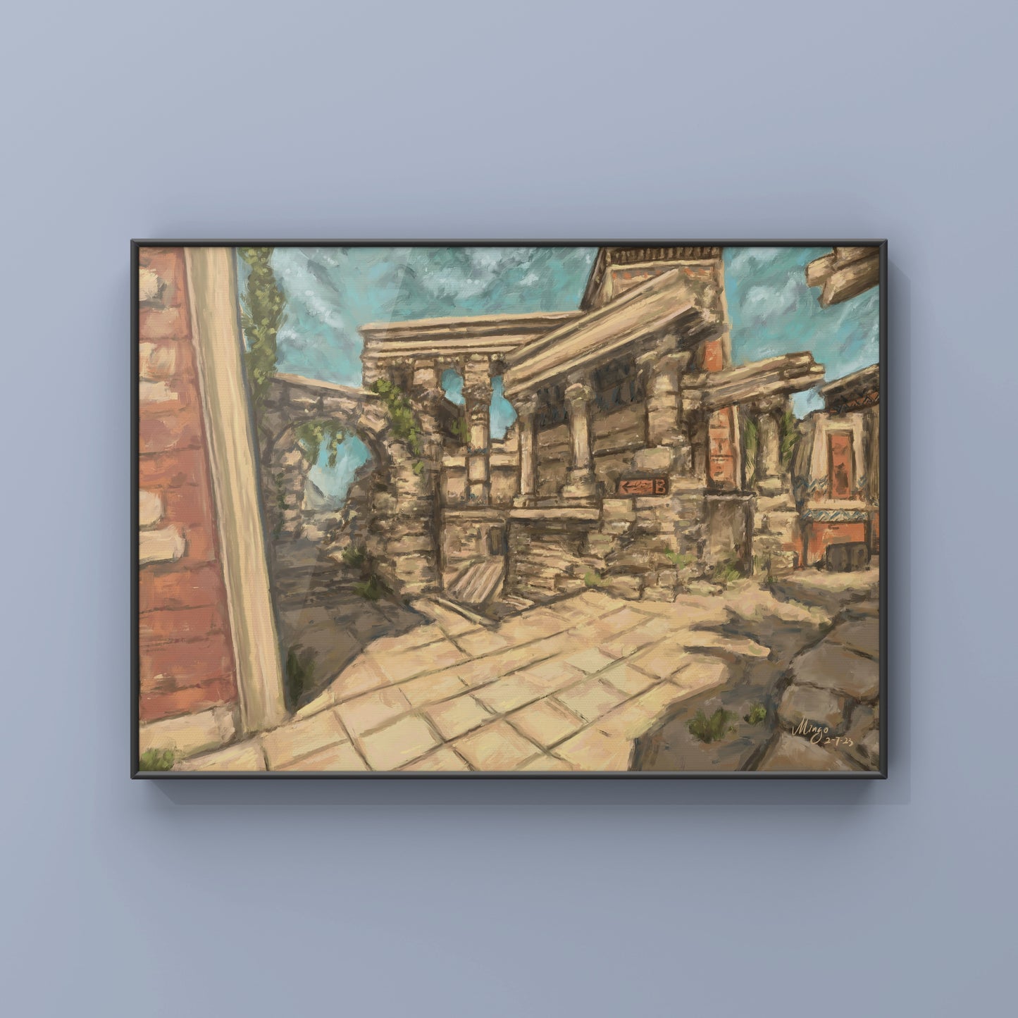 Anubis Ruins, 2023 Art Print Mingo Art