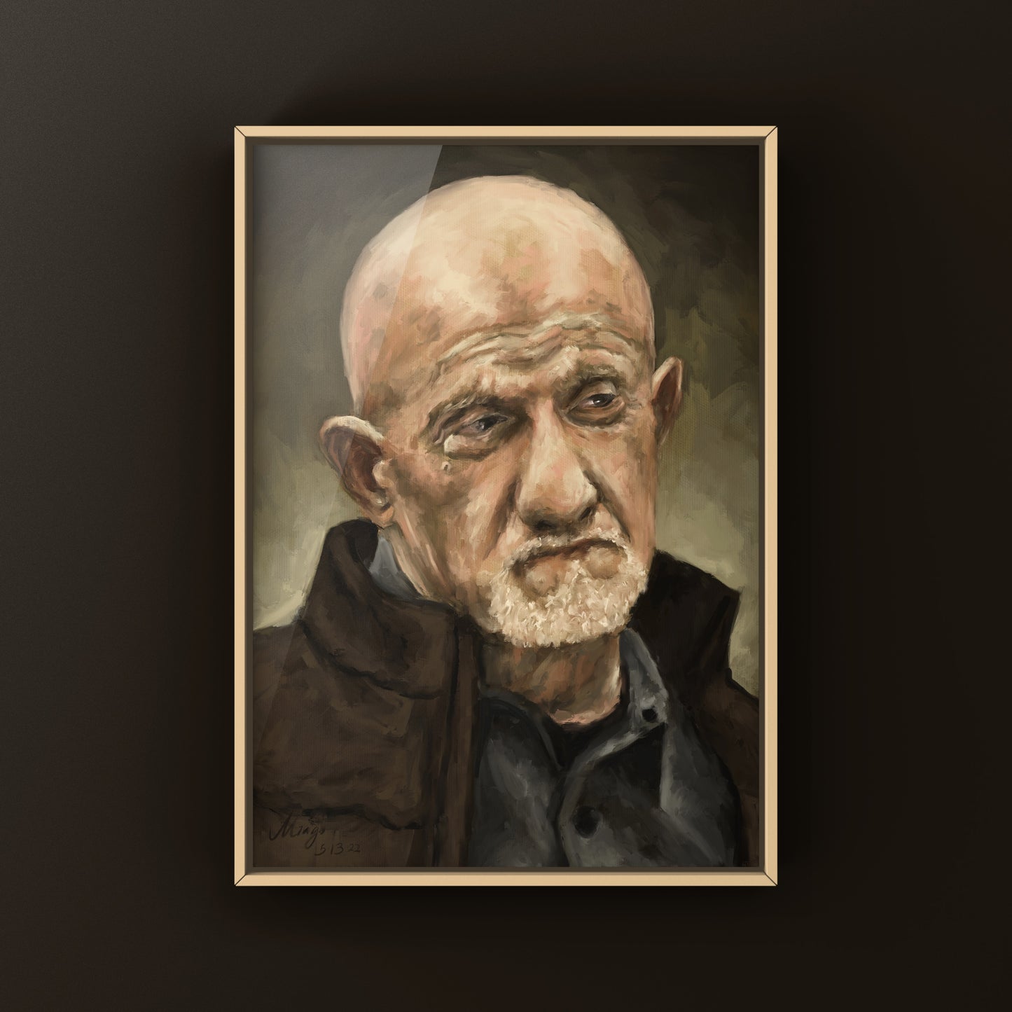 Mike Ehrmantraut Portrait, 2022 Art Print Mingo Art