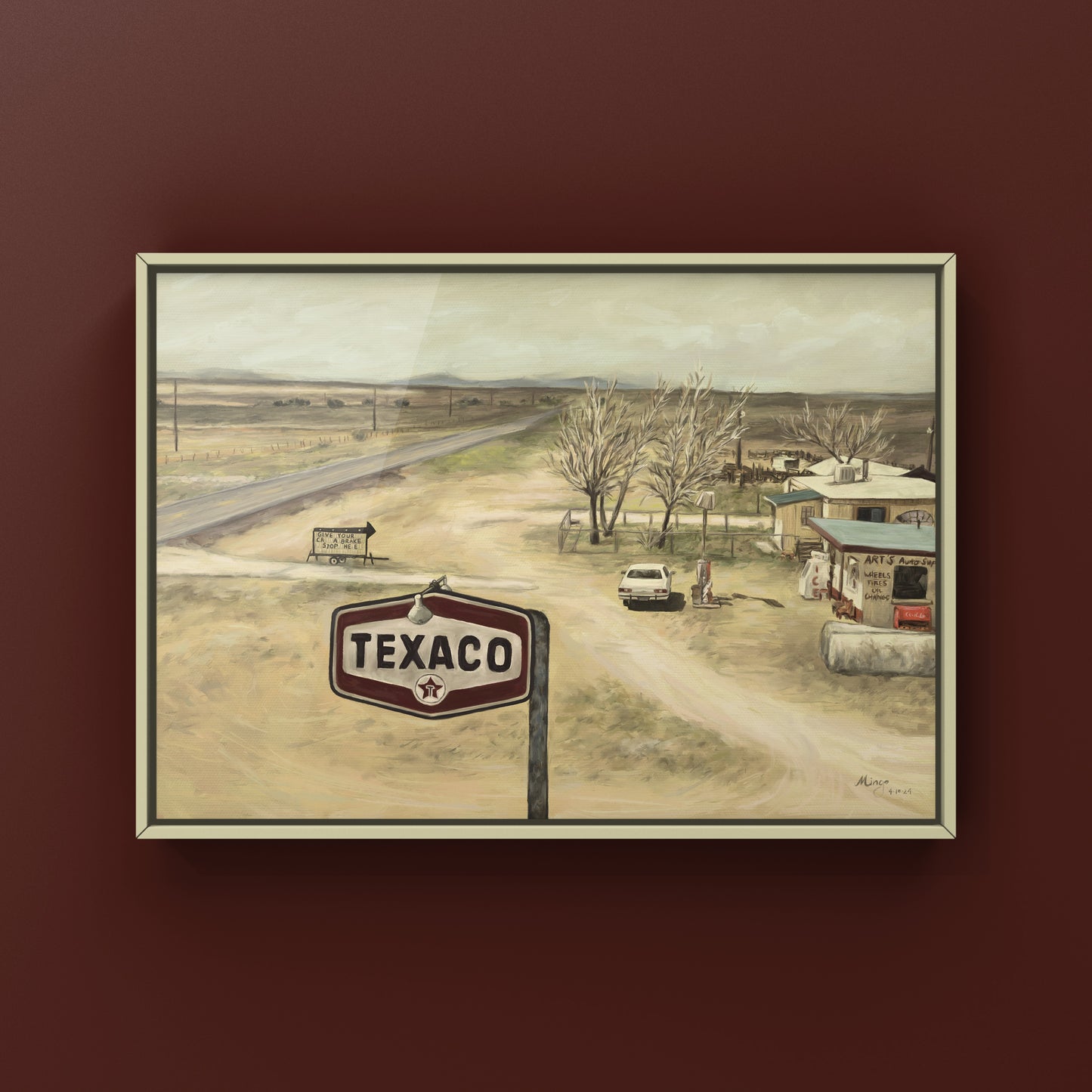 Texaco, 2024 Art Print Mingo Art