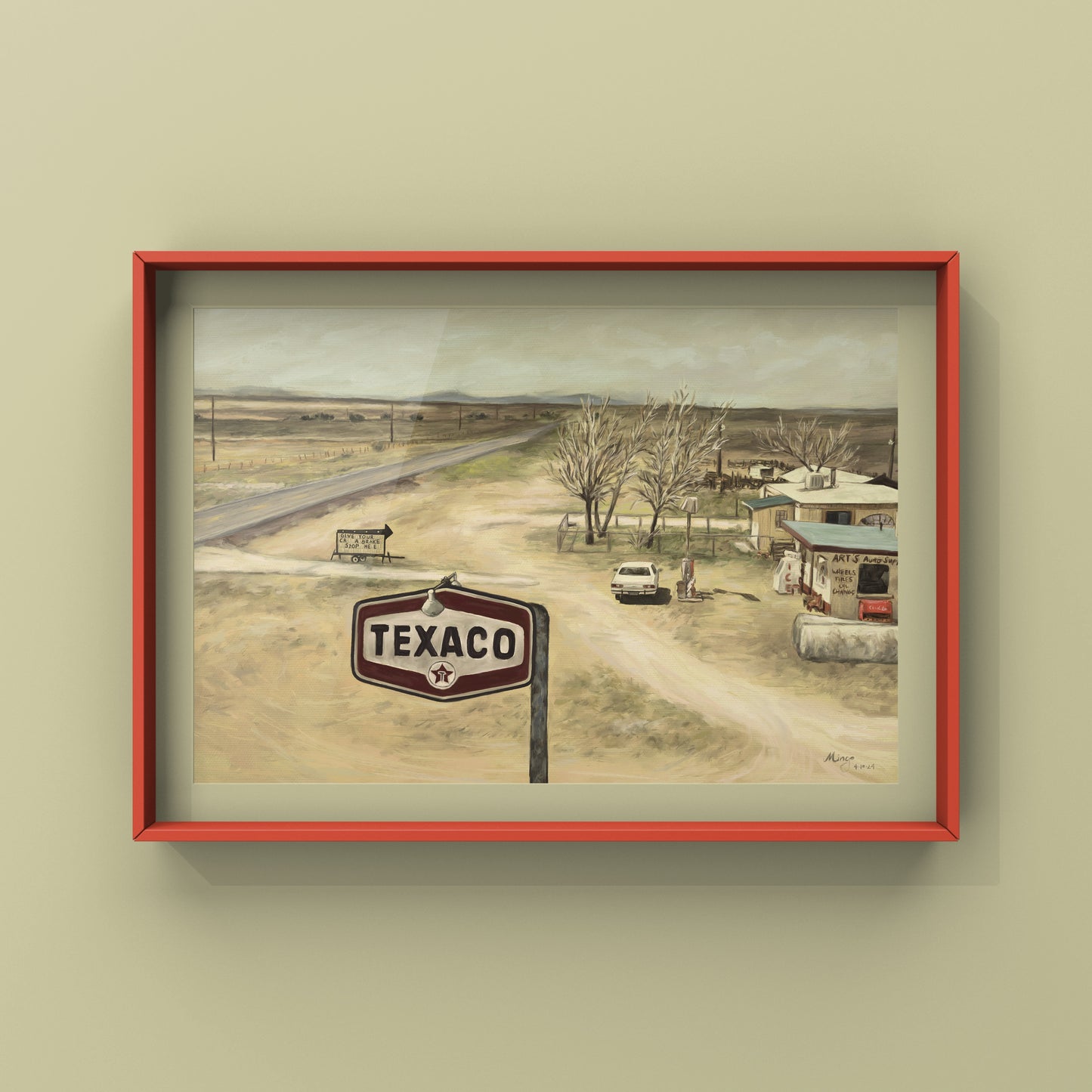 Texaco, 2024 Art Print Mingo Art