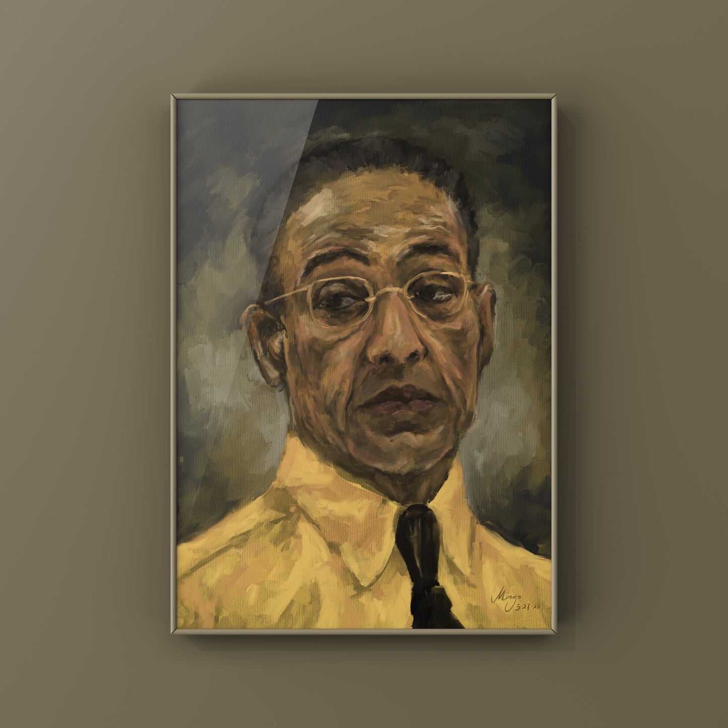 Gus Fring Portrait, 2022 Art Print Mingo Art