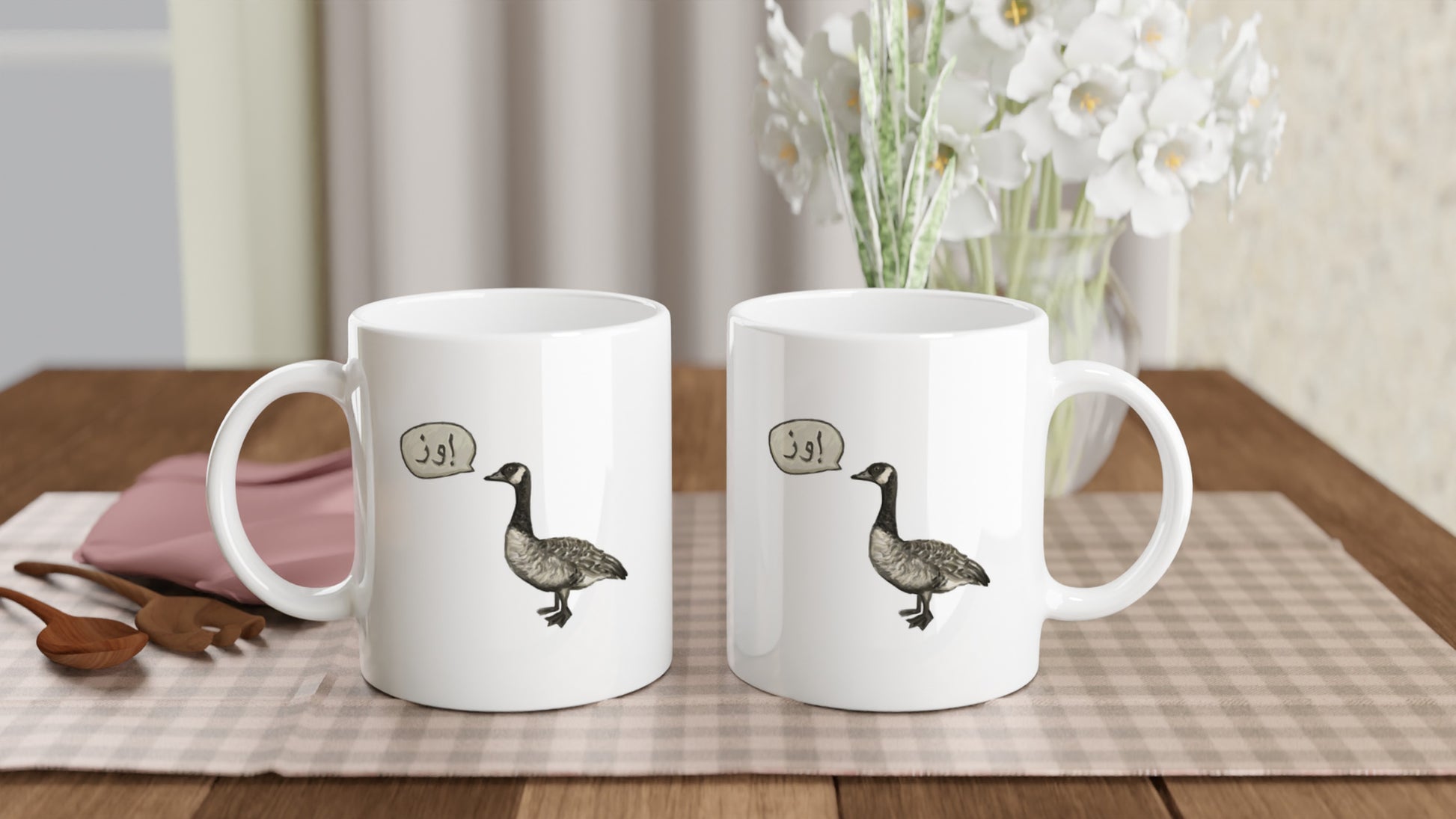 Goose Graffiti Mug Art Print Mingo Art