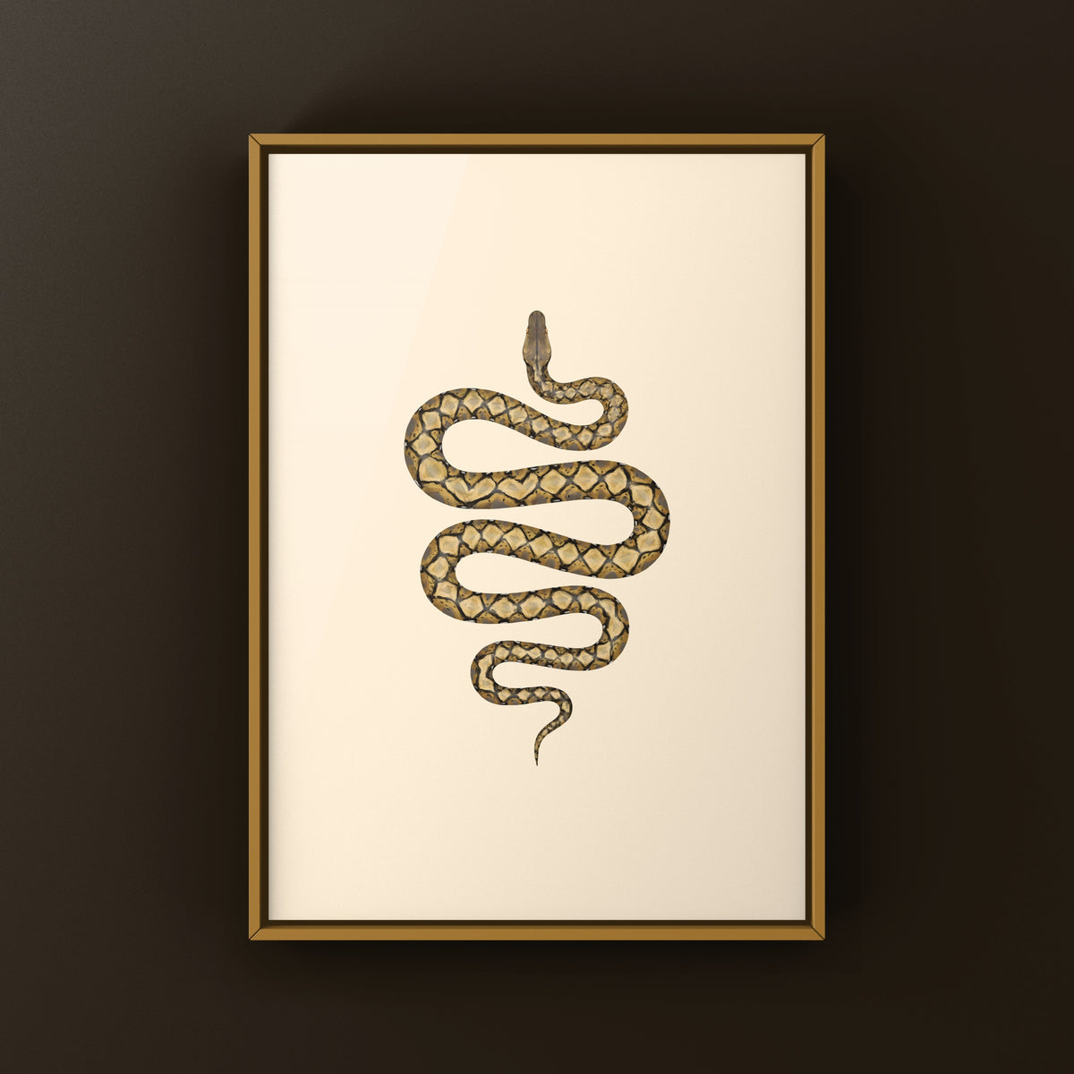 Reticulated Python Art Print (Python reticulatus)