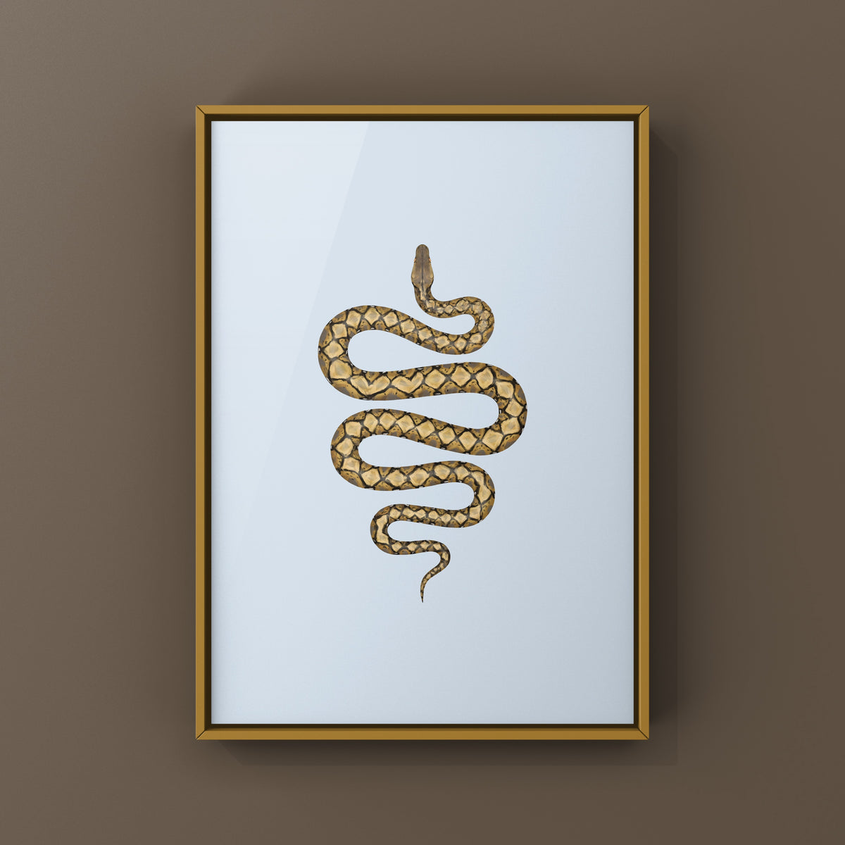 Reticulated Python Art Print (Python reticulatus)
