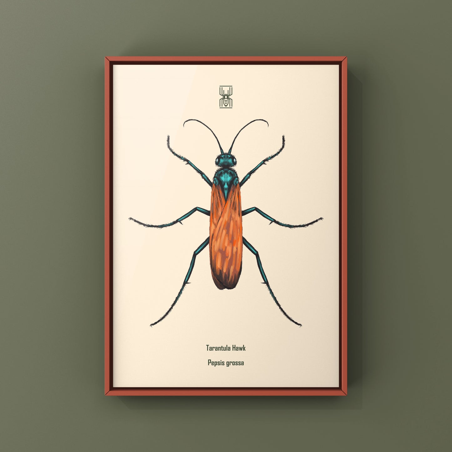 Tarantula Hawk (Pepsis grossa) Art Print from The Silk Ranch