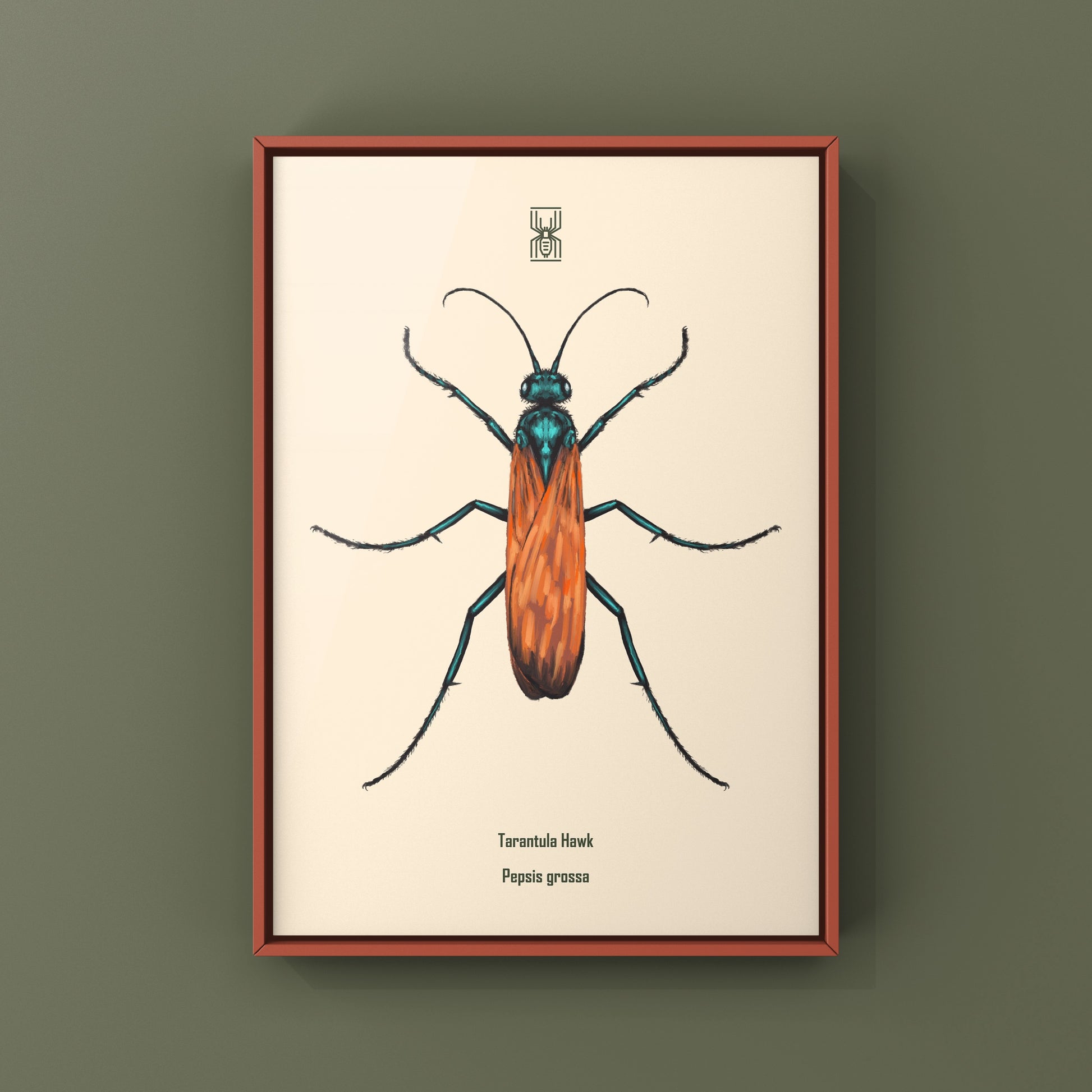 Tarantula Hawk (Pepsis grossa) Art Print from The Silk Ranch