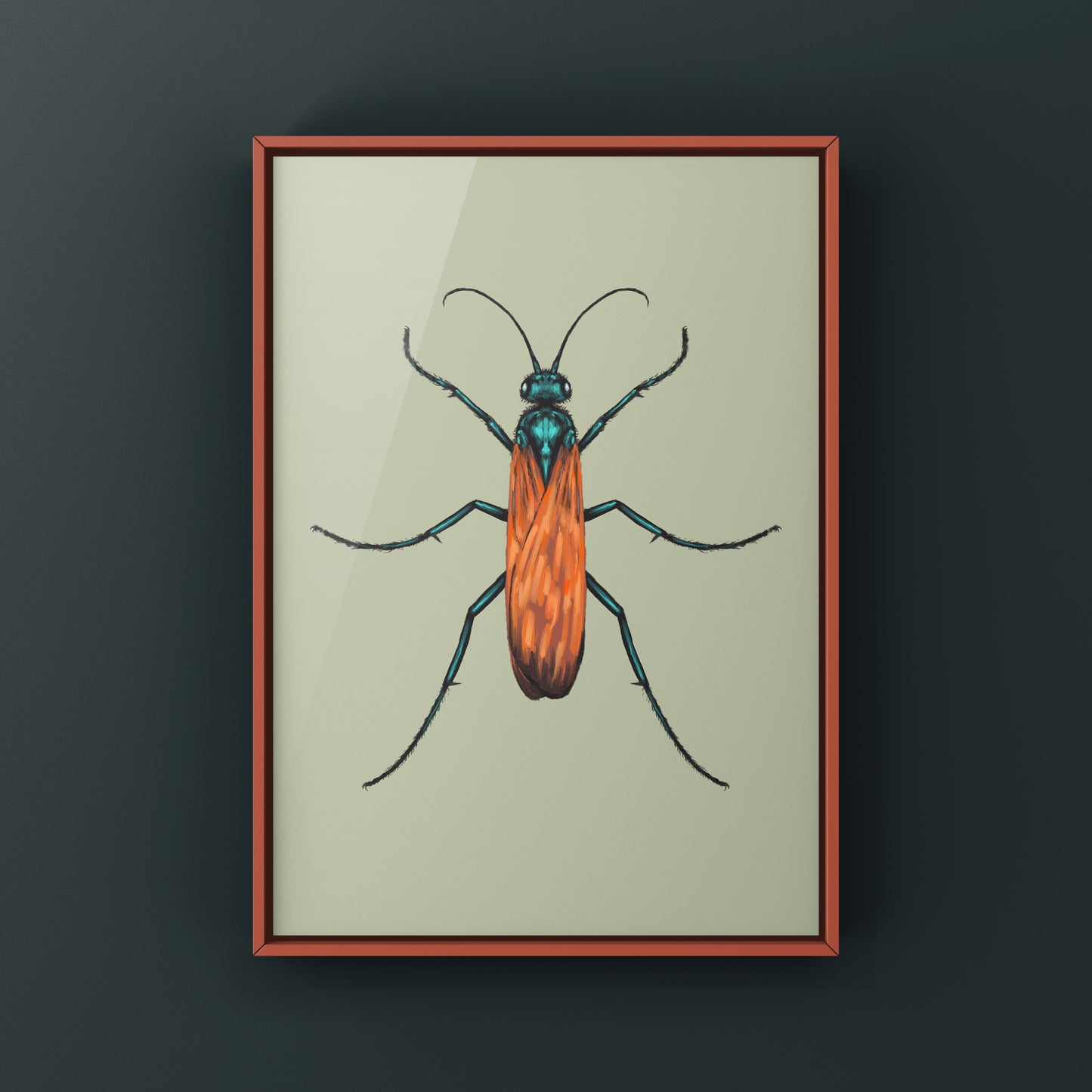 Tarantula Hawk (Pepsis grossa) Art Print from The Silk Ranch