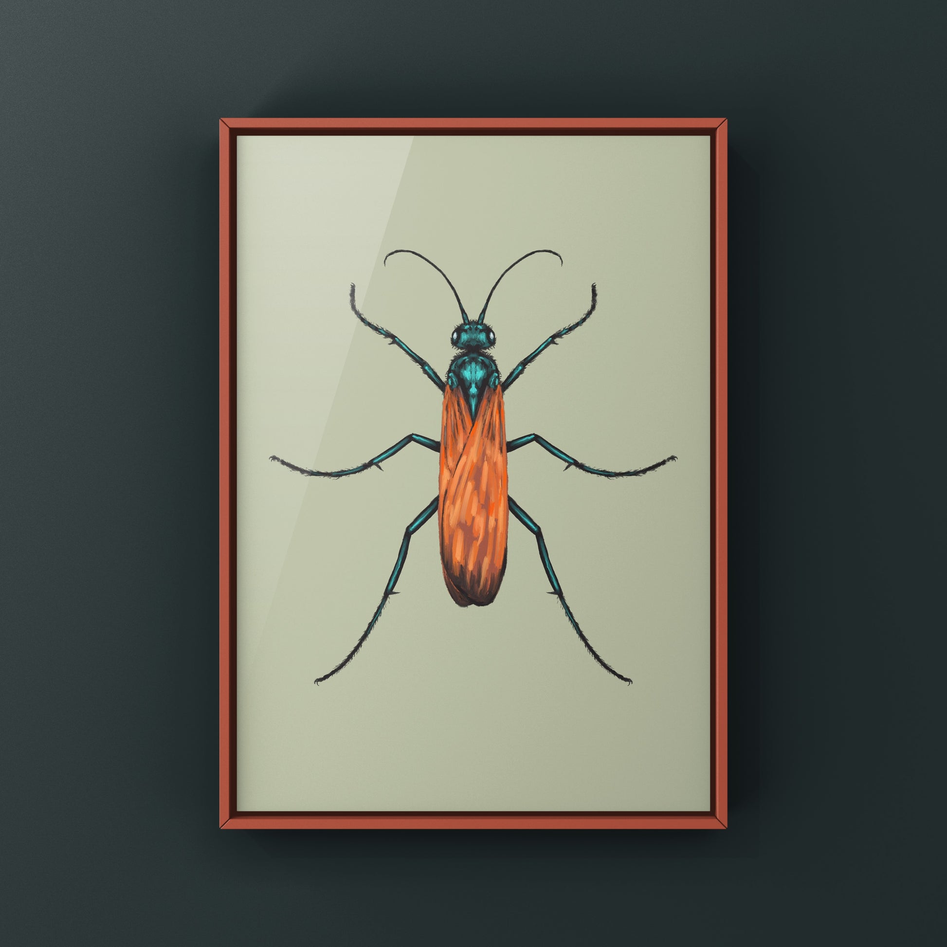 Tarantula Hawk (Pepsis grossa) Art Print from The Silk Ranch