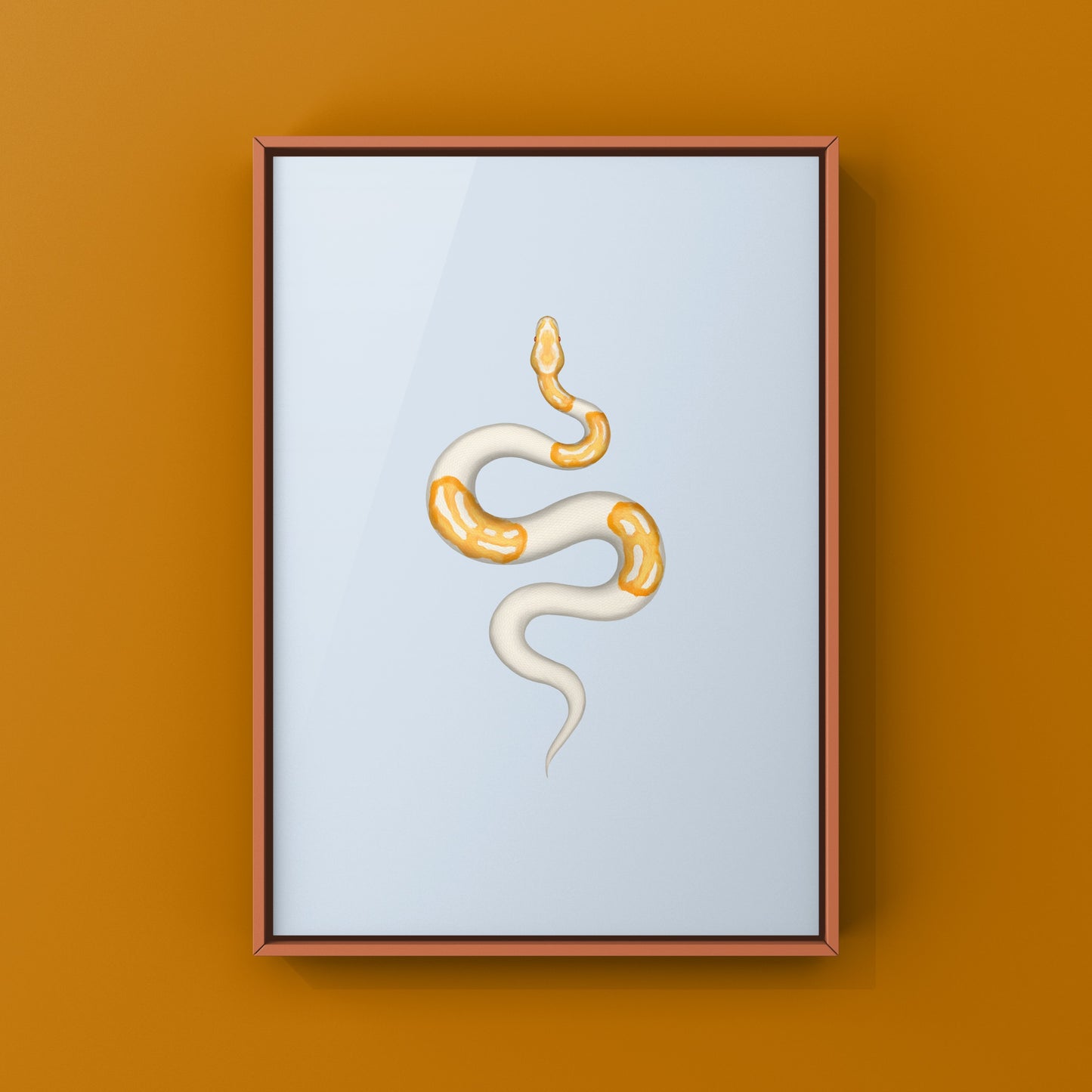Dreamsicle Ball Python Art Print from The Silk Ranch