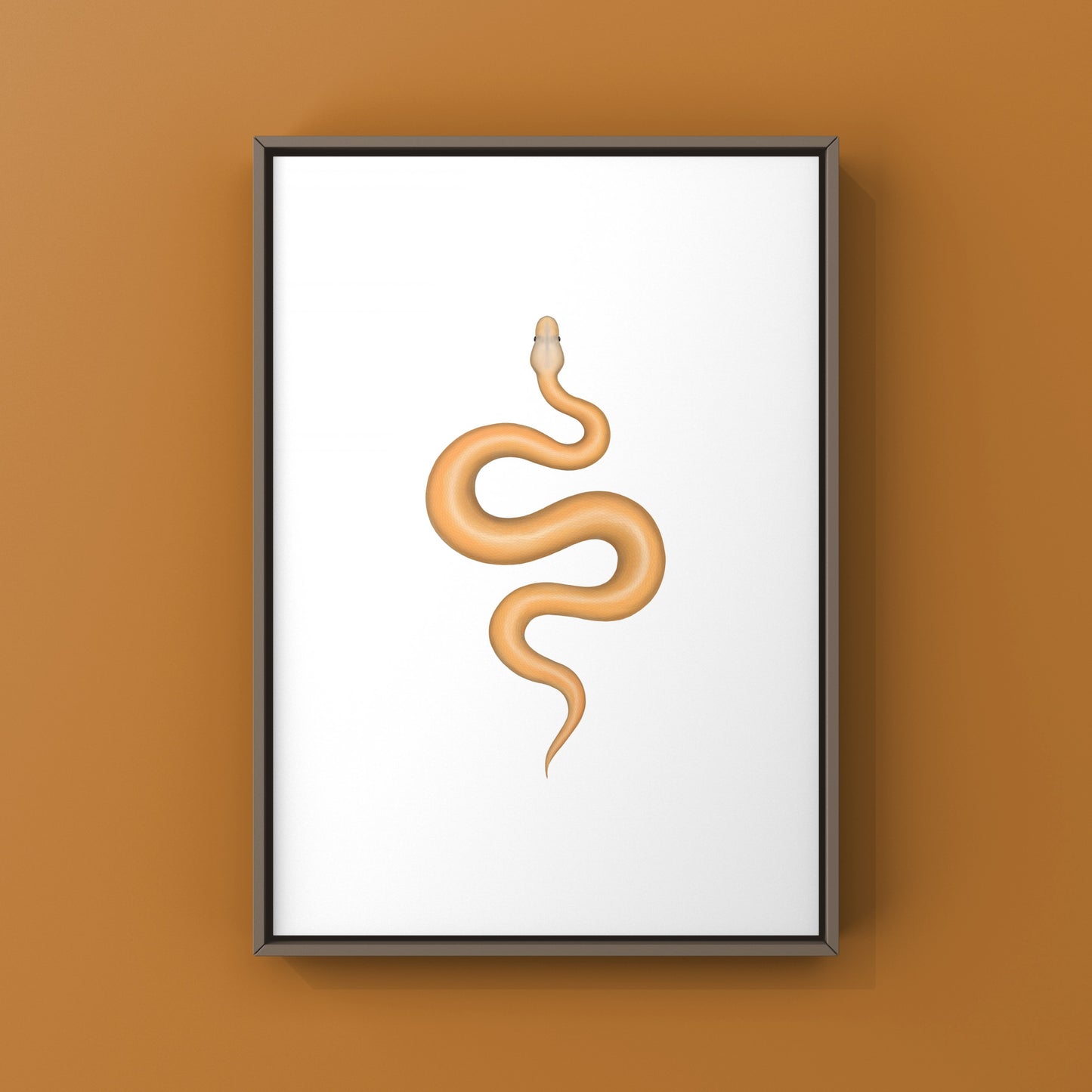 Banana Cinnamon G-Stripe Ball Python Art Print