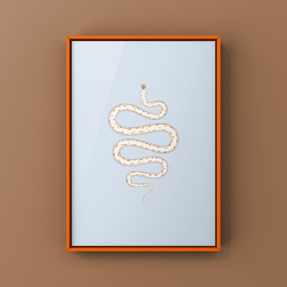 Palmetto Corn Snake Art Print (Pantherophis guttatus)