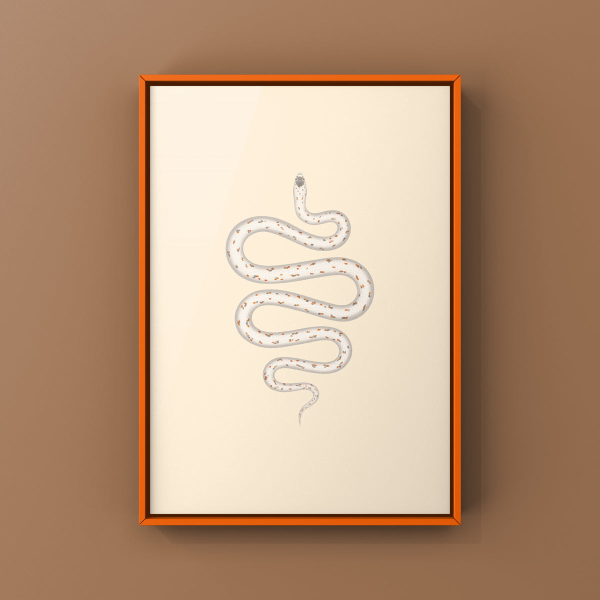 Palmetto Corn Snake Art Print (Pantherophis guttatus)