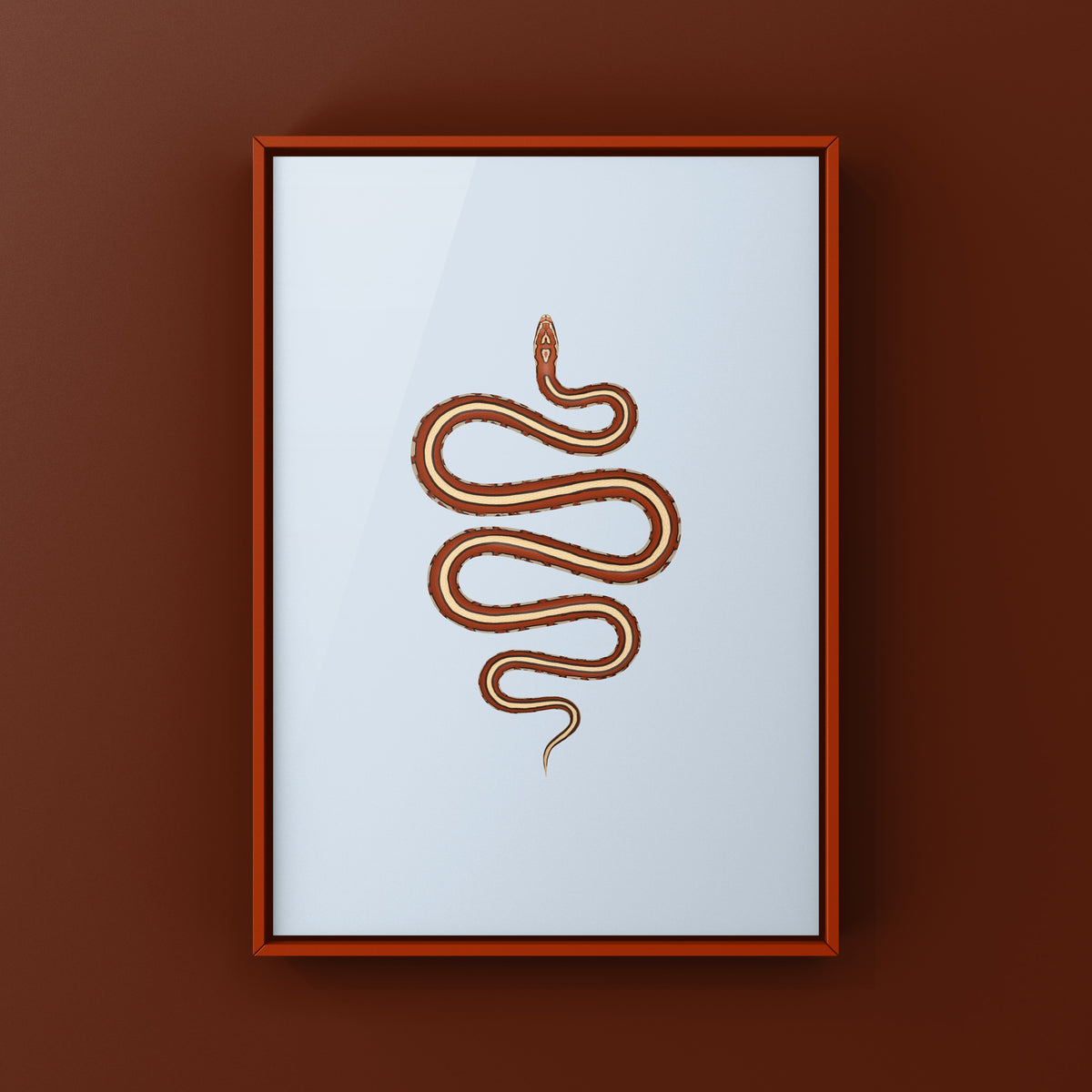 Tessera Corn Snake Art Print (Pantherophis guttatus)