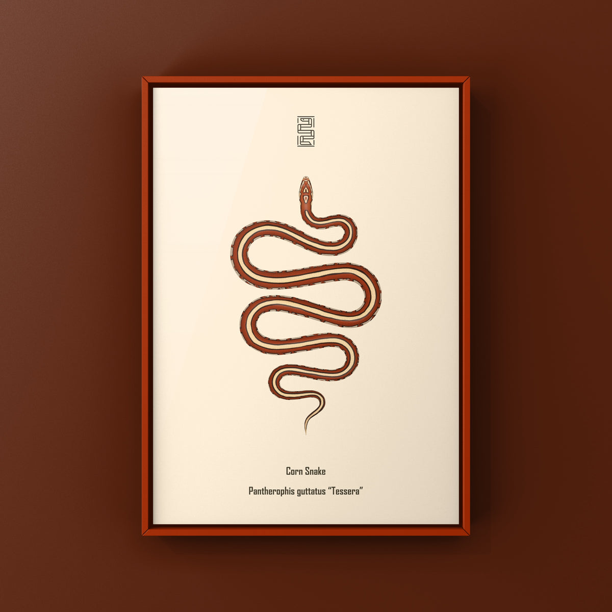 Tessera Corn Snake Art Print (Pantherophis guttatus)