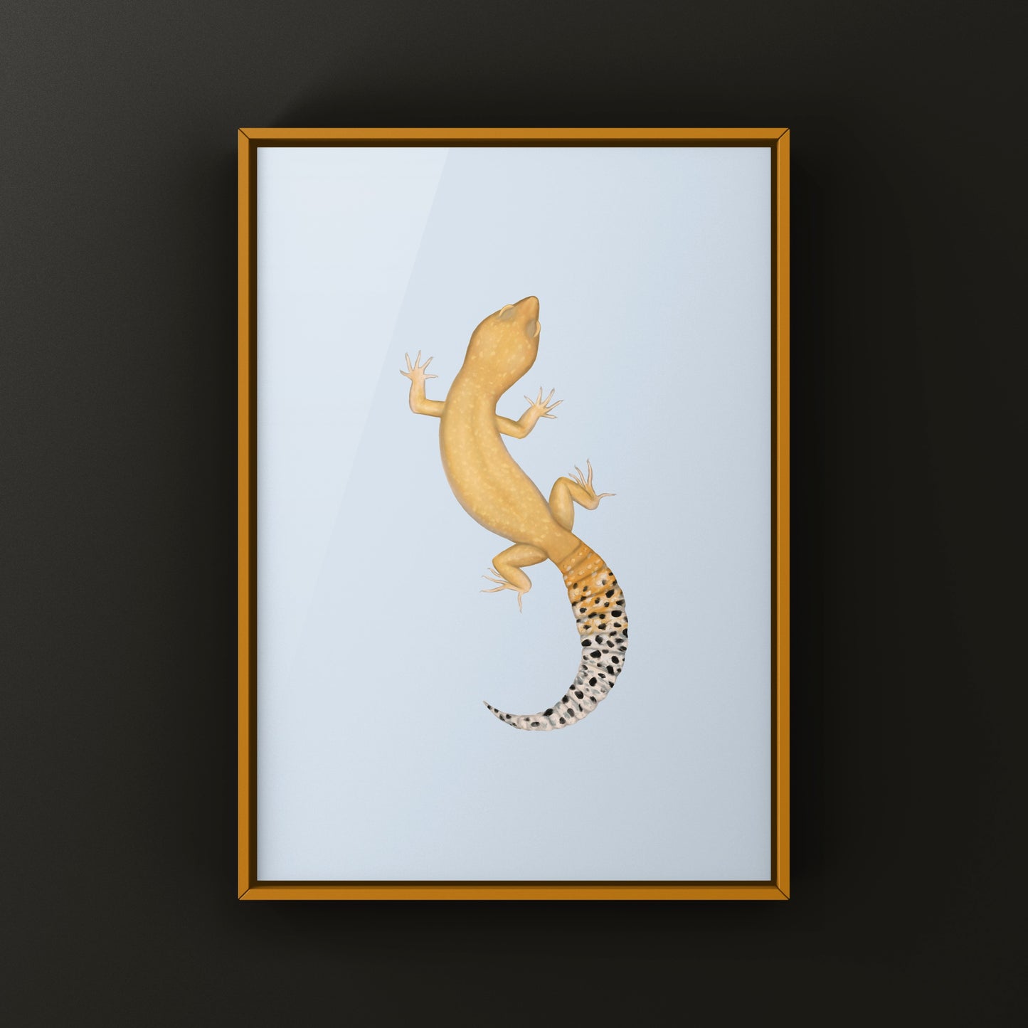 Tangerine Leopard Gecko Art Print from The Silk Ranch