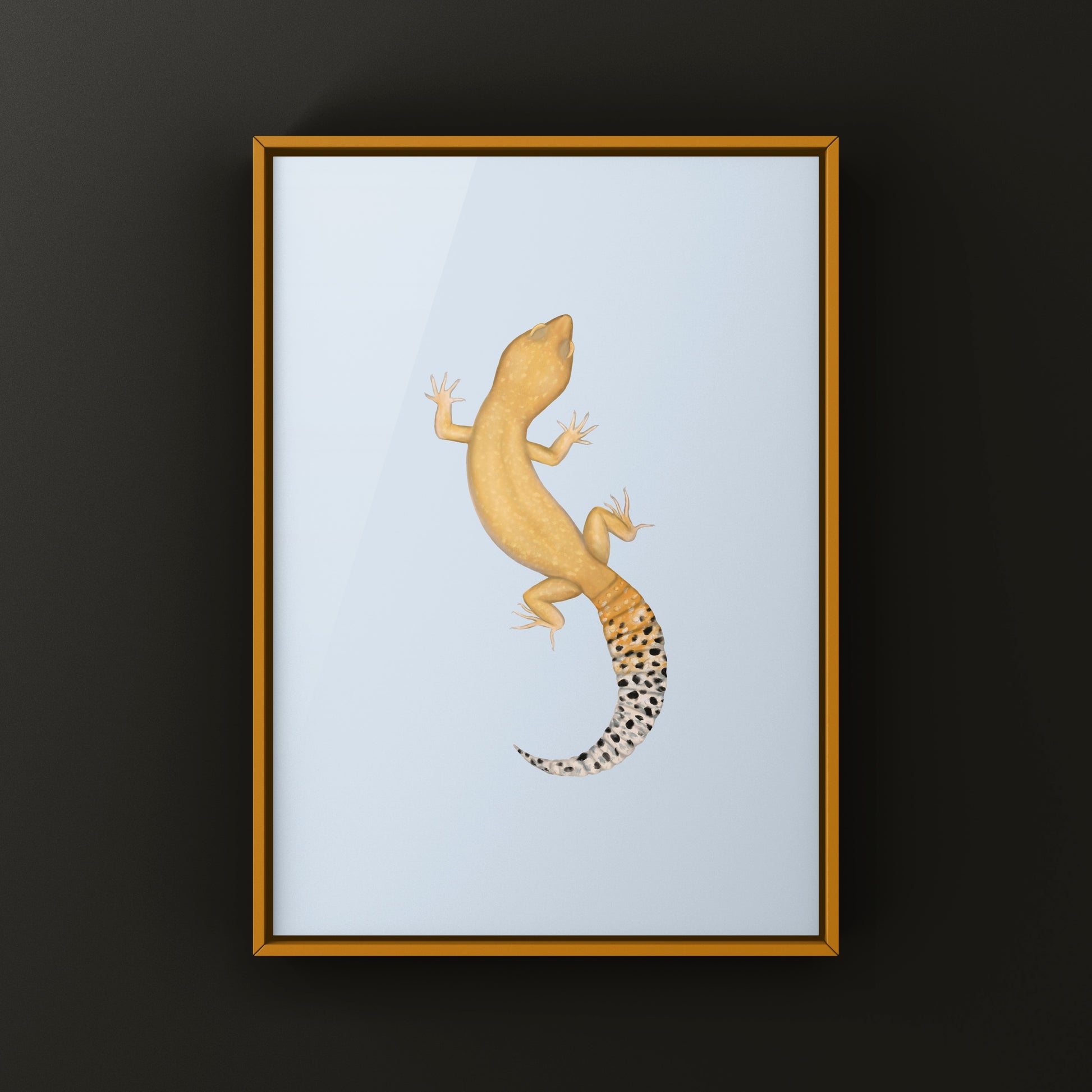 Tangerine Leopard Gecko Art Print from The Silk Ranch