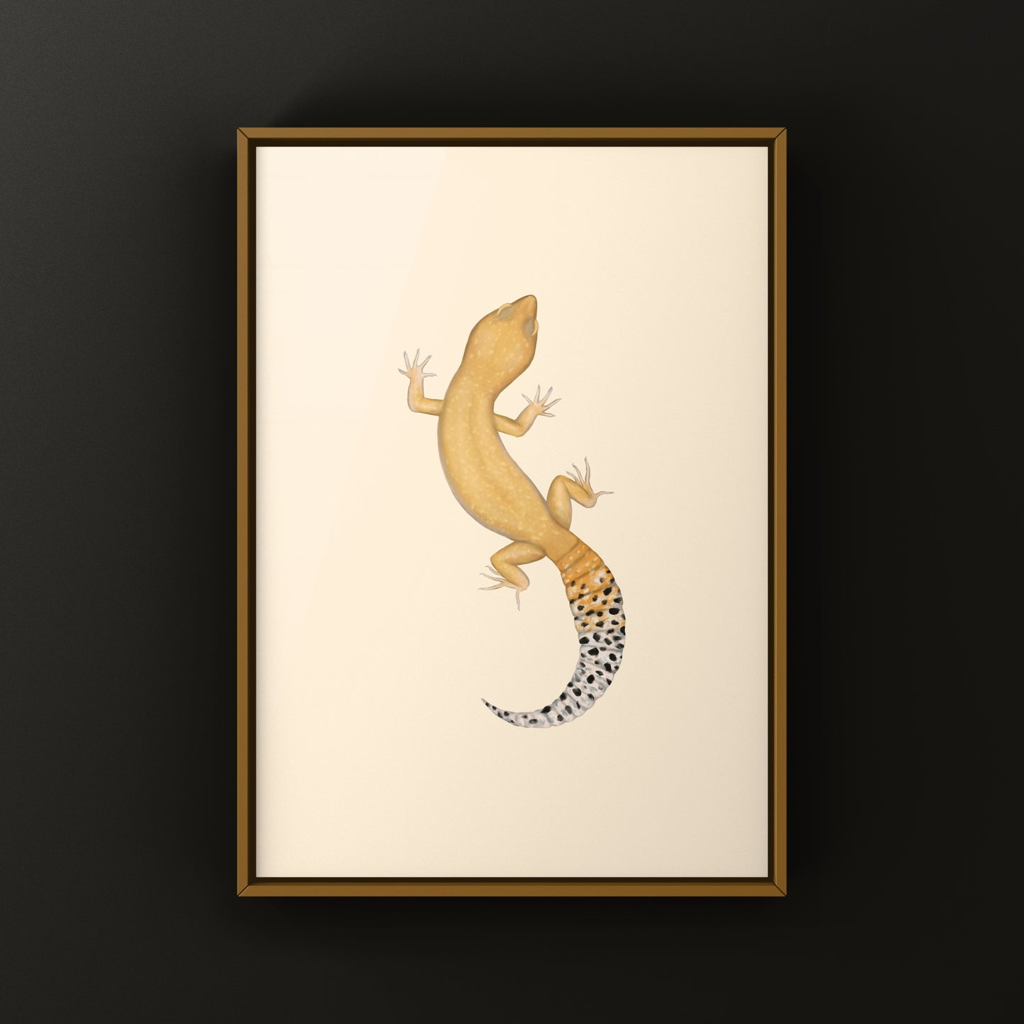 Tangerine Leopard Gecko Art Print from The Silk Ranch