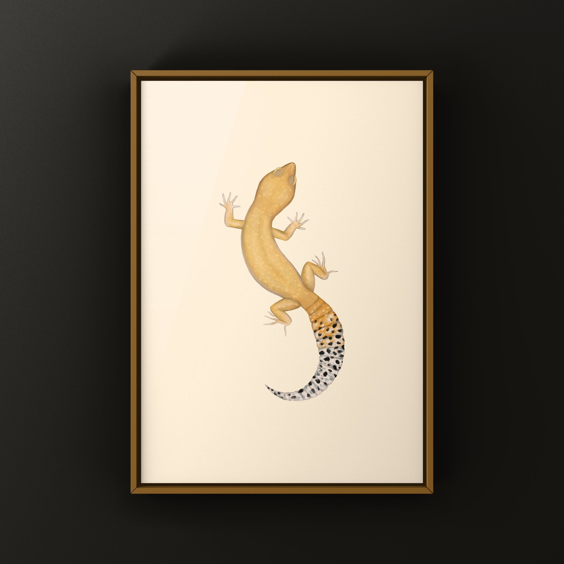 Tangerine Leopard Gecko Art Print from The Silk Ranch
