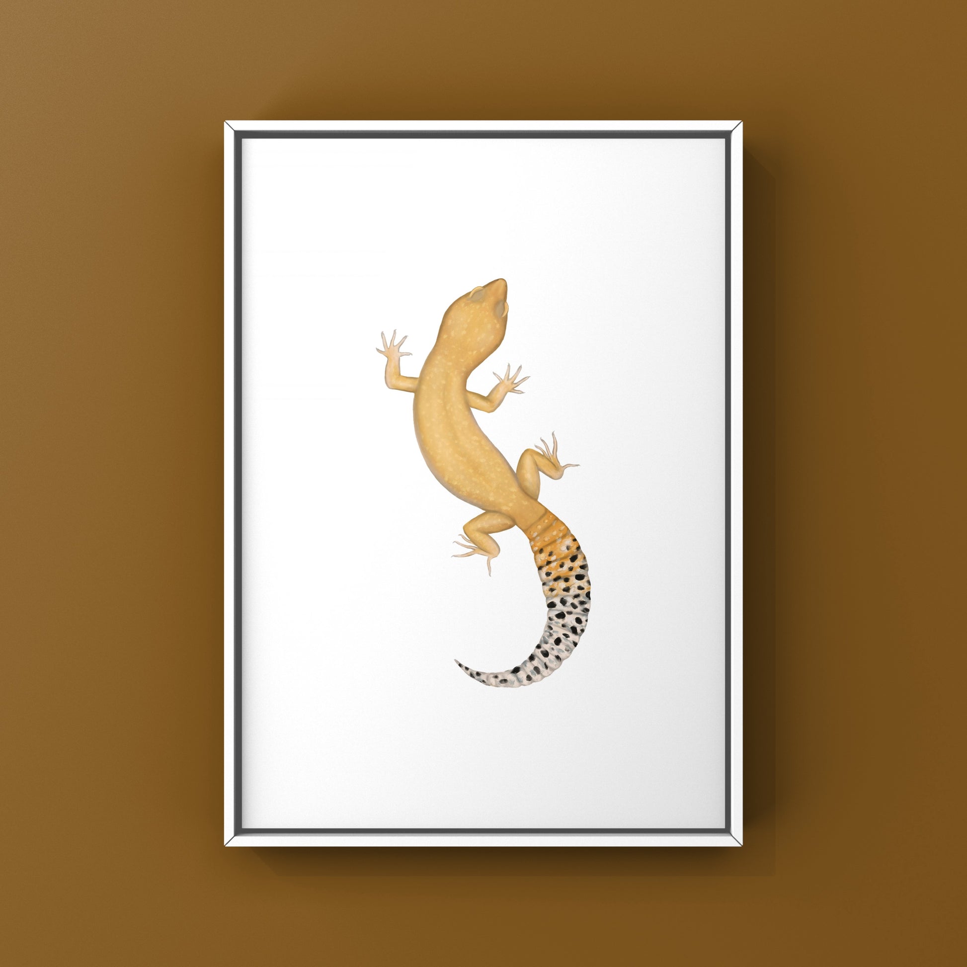 Tangerine Leopard Gecko Art Print from The Silk Ranch