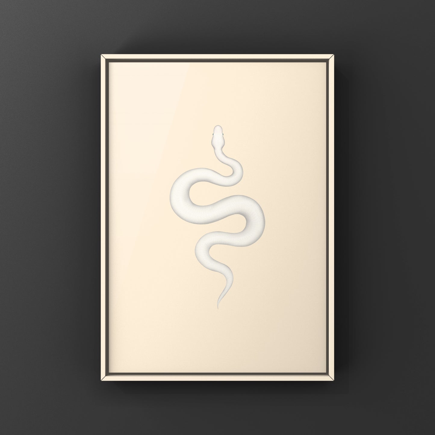 Super Russo Ball Python art print by The Silk Ranch featuring detailed illustrations of a Python regius snake on high-quality paper.