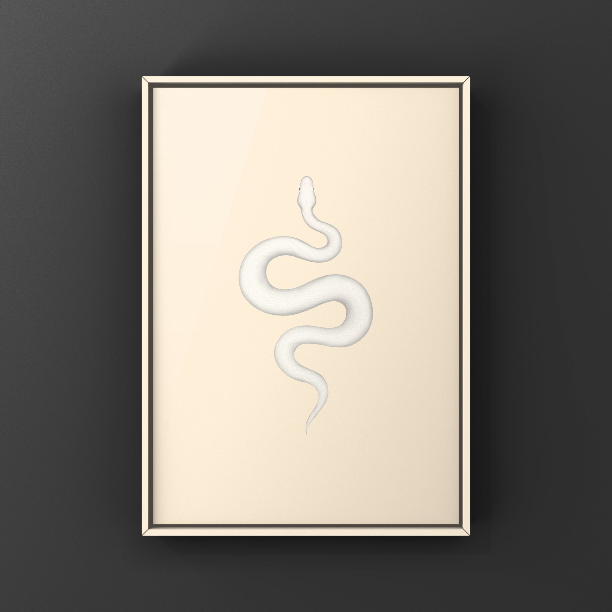 Super Russo Ball Python art print by The Silk Ranch featuring detailed illustrations of a Python regius snake on high-quality paper.