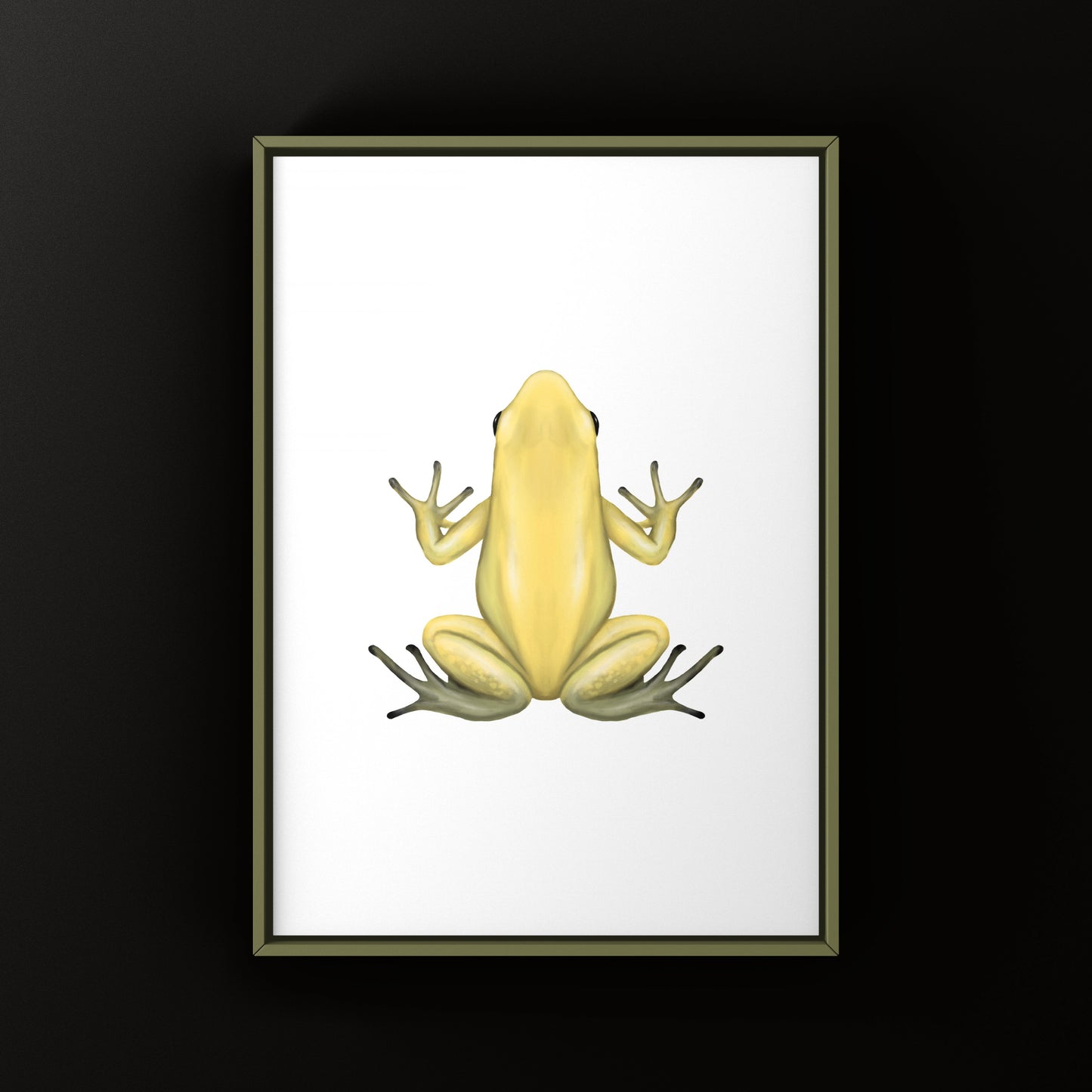 Golden Poison Frog (Phyllobates terribilis "Yellow") Art Print from The Silk Ranch