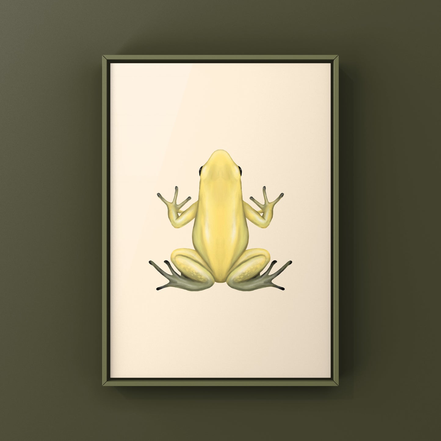 Golden Poison Frog (Phyllobates terribilis "Yellow") Art Print from The Silk Ranch