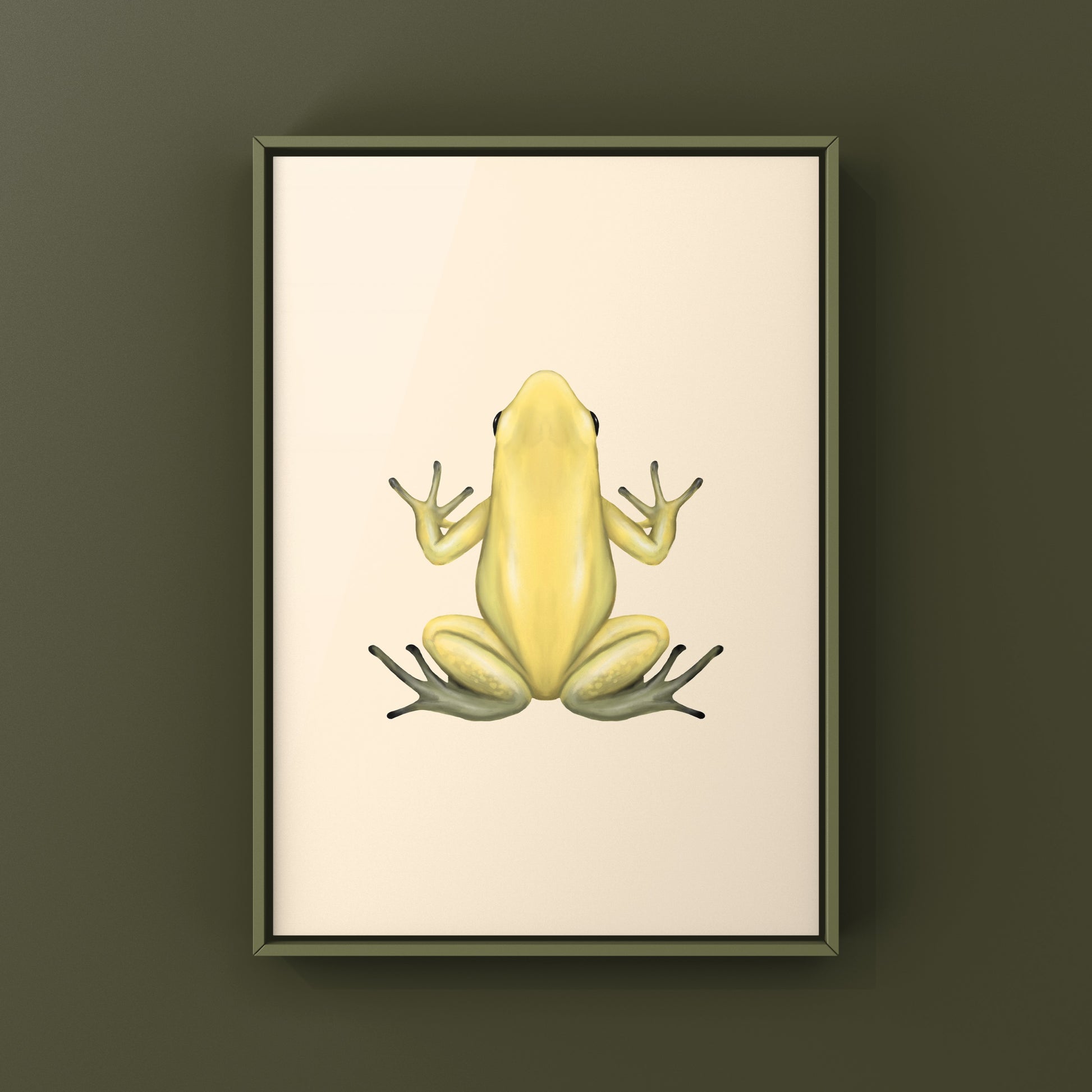 Golden Poison Frog (Phyllobates terribilis "Yellow") Art Print from The Silk Ranch