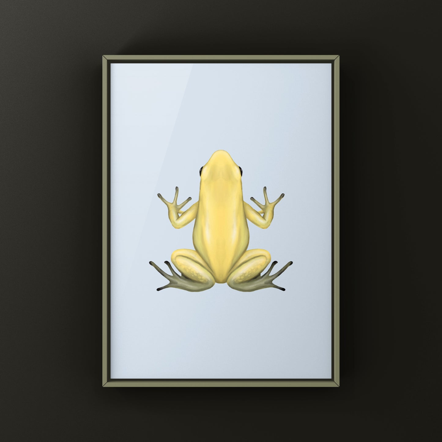 Golden Poison Frog (Phyllobates terribilis "Yellow") Art Print from The Silk Ranch