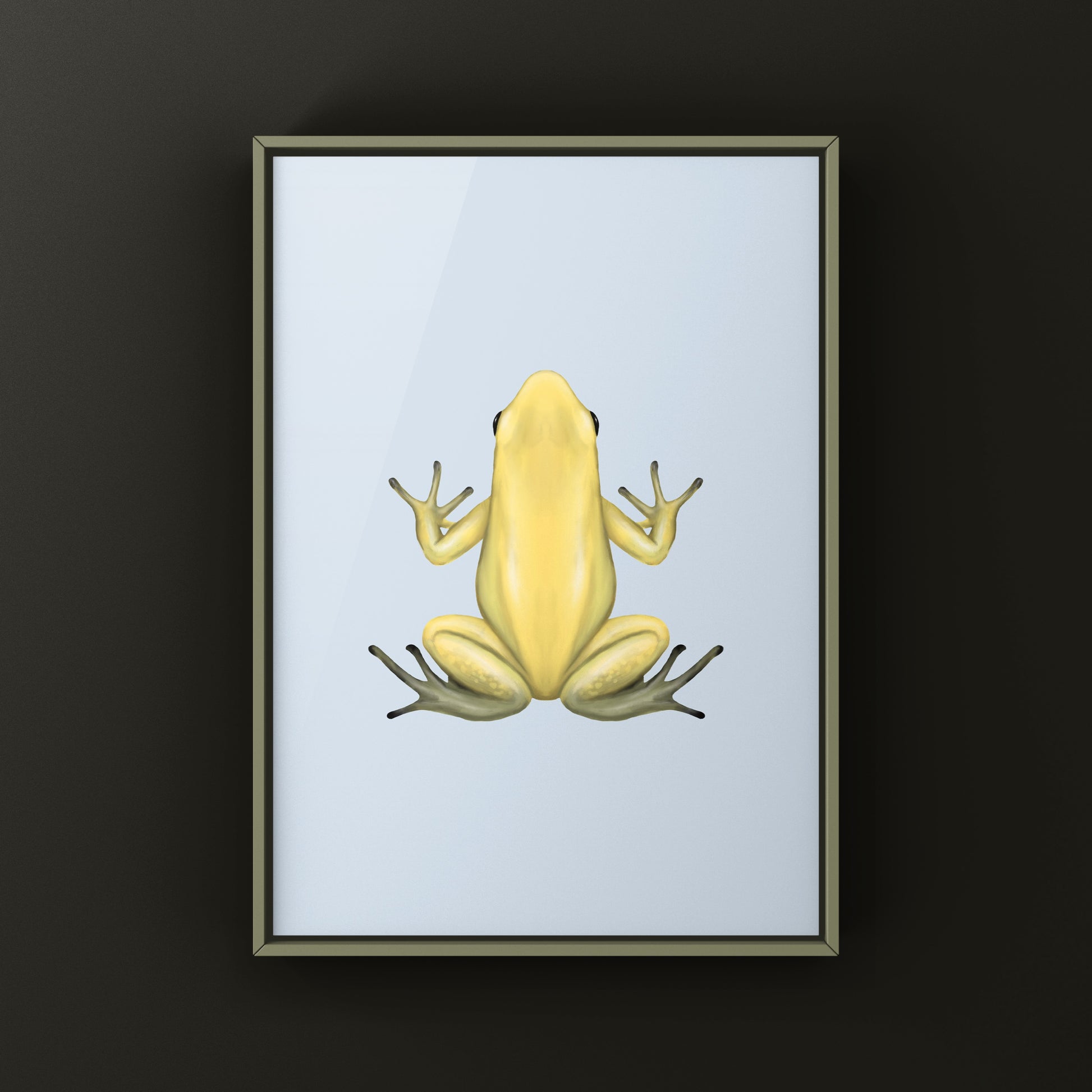 Golden Poison Frog (Phyllobates terribilis "Yellow") Art Print from The Silk Ranch