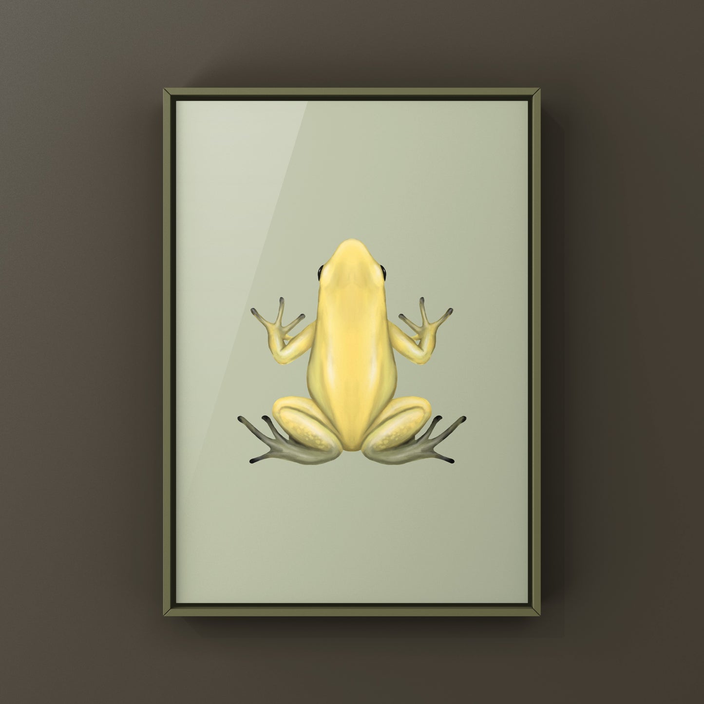Golden Poison Frog (Phyllobates terribilis "Yellow") Art Print from The Silk Ranch