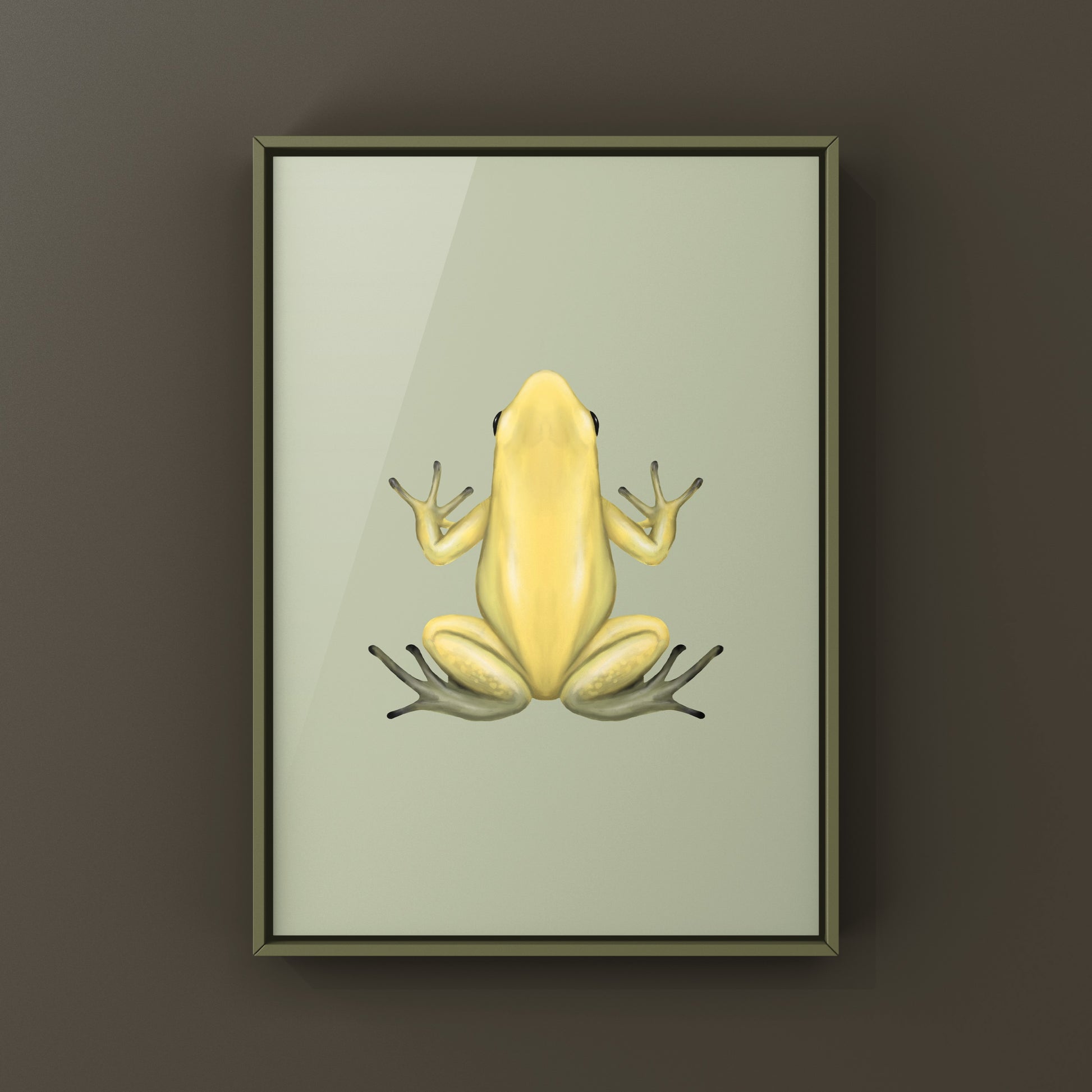 Golden Poison Frog (Phyllobates terribilis "Yellow") Art Print from The Silk Ranch