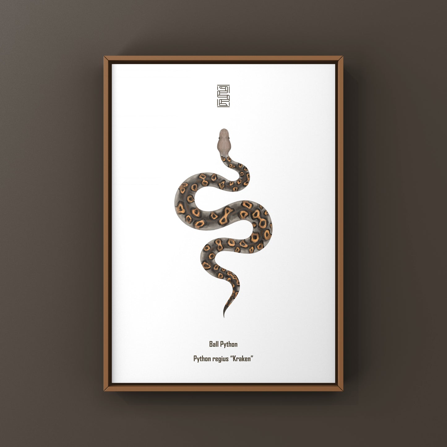 Kraken Ball Python Art Print from The Silk Ranch