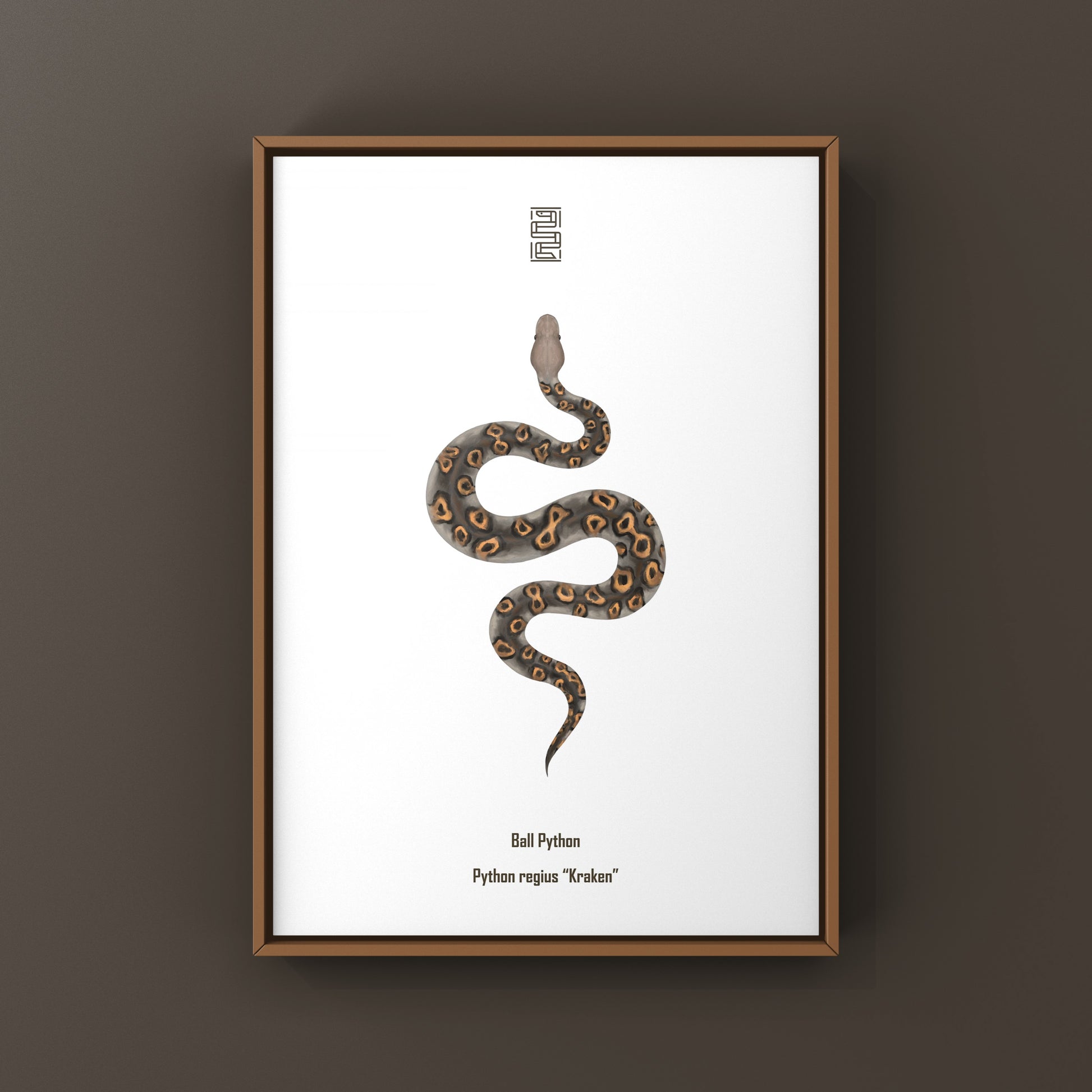 Kraken Ball Python Art Print from The Silk Ranch