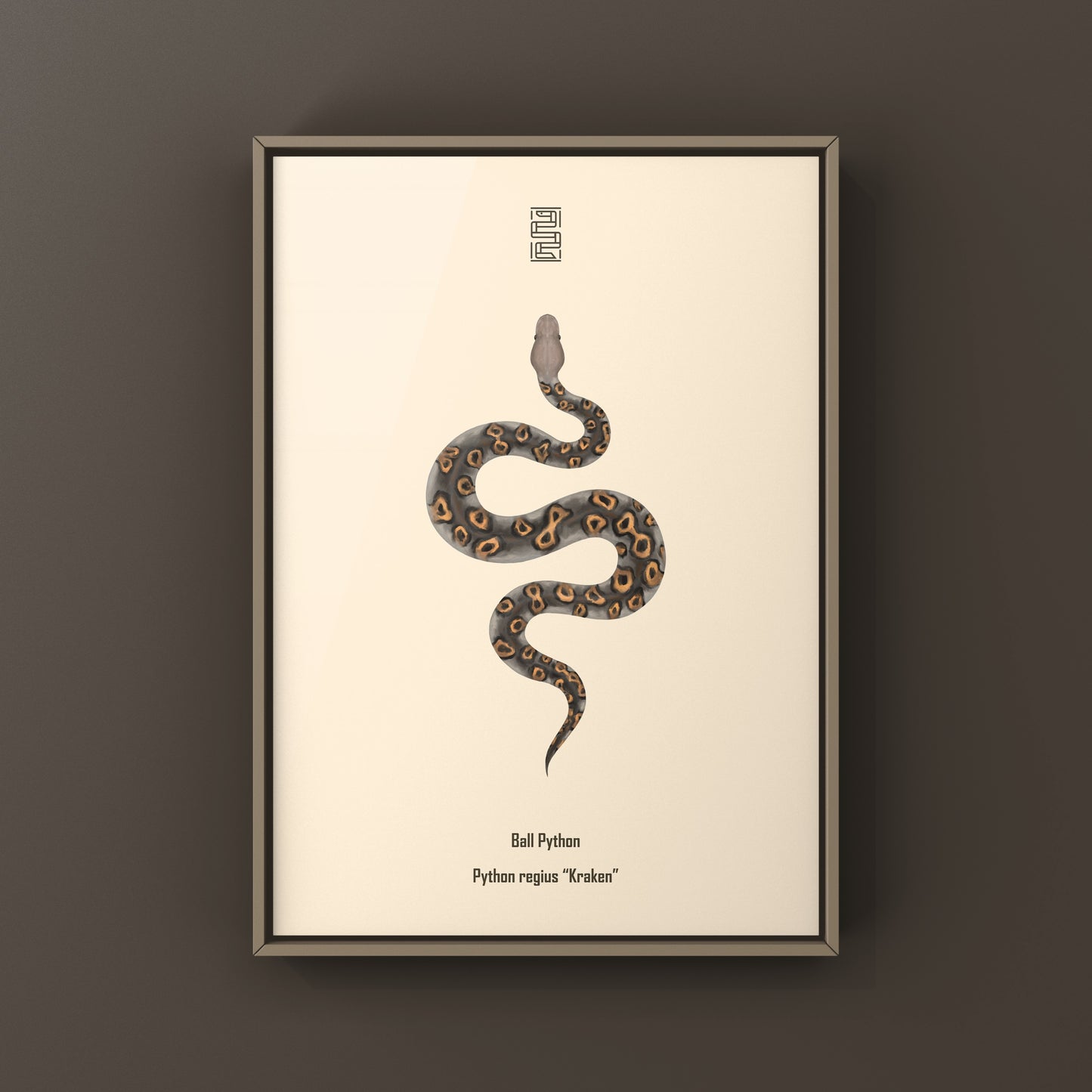 Kraken Ball Python Art Print from The Silk Ranch
