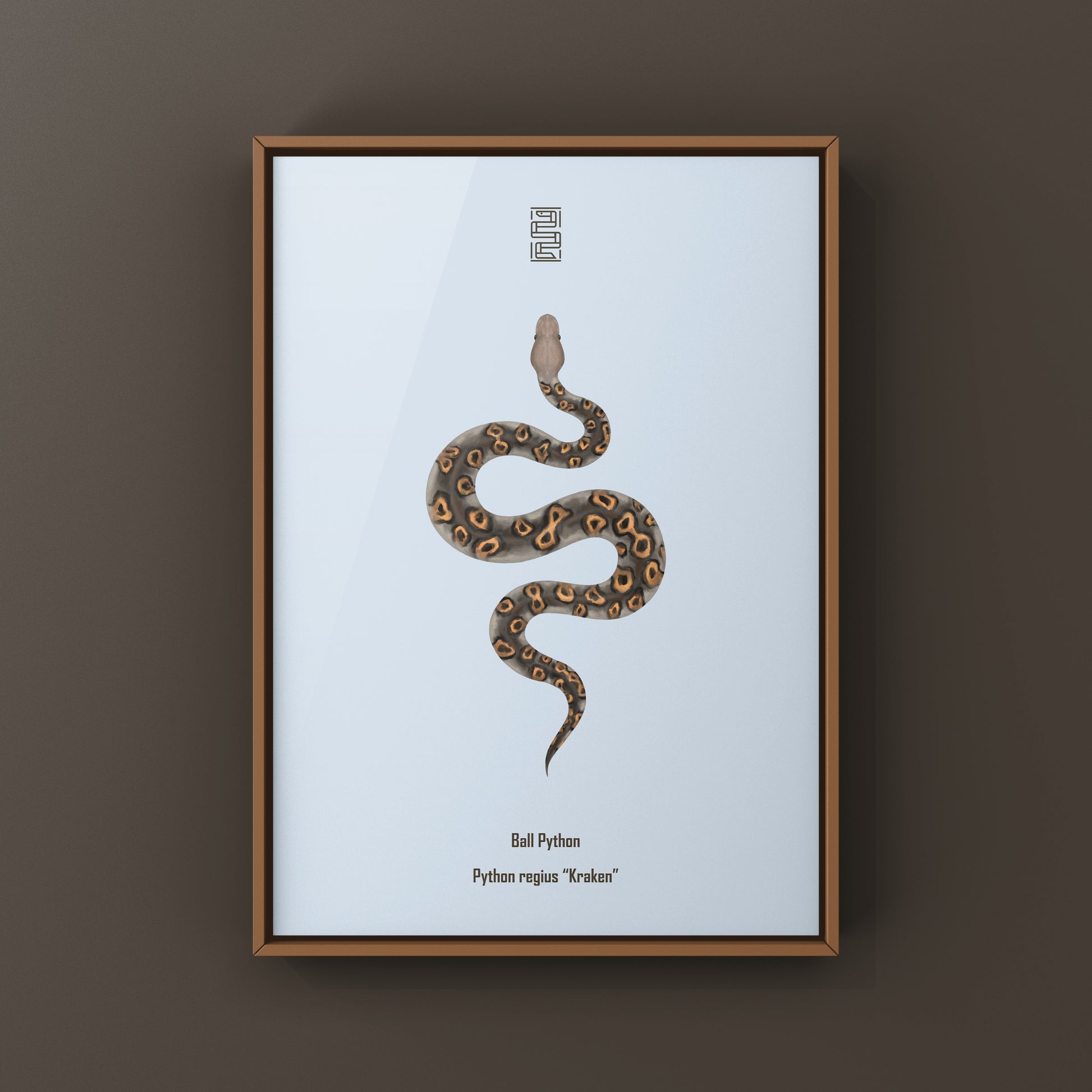 Kraken Ball Python Art Print from The Silk Ranch