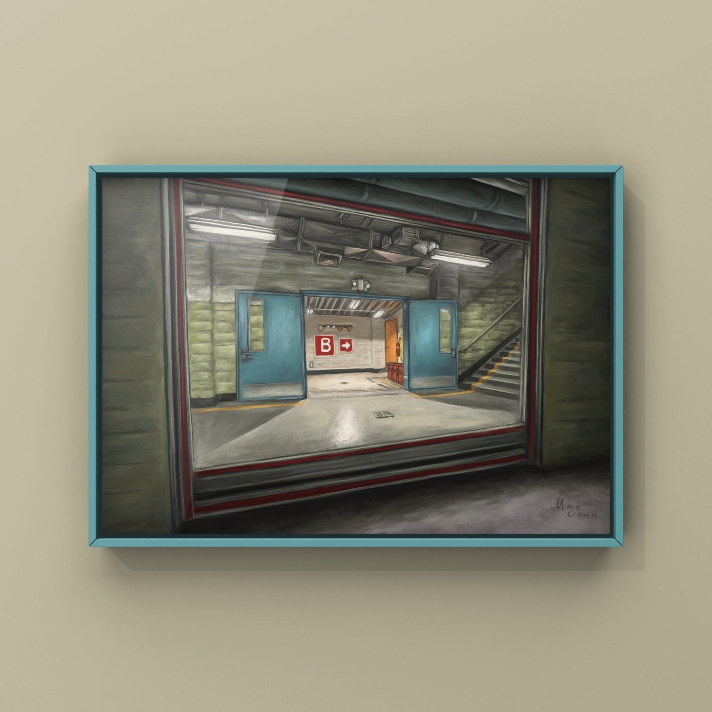 CS2 CSGO Nuke Landscape Oil Painting | CSGO Merch | Postcard | CS2 Gaming poster | Art Print | CounterStrike Art | By MingoArt