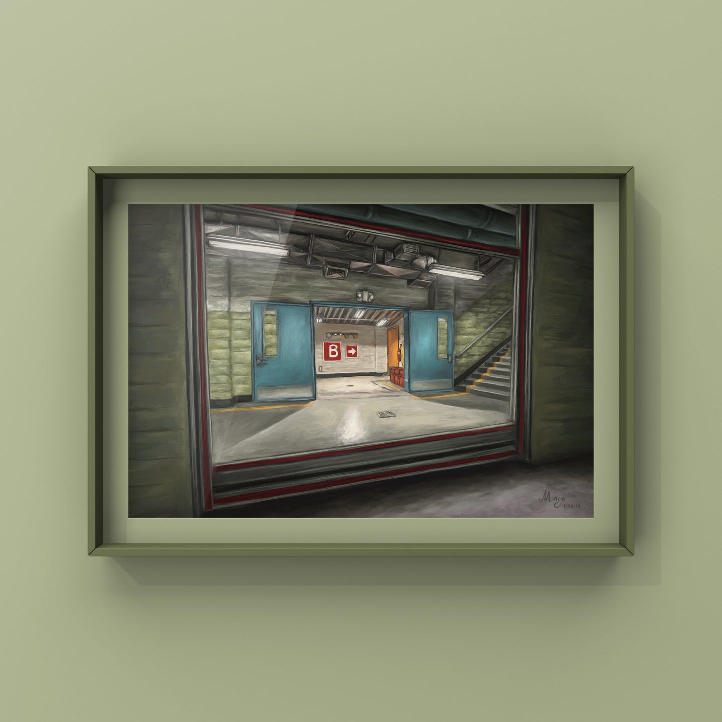 CS2 CSGO Nuke Landscape Oil Painting | CSGO Merch | Postcard | CS2 Gaming poster | Art Print | CounterStrike Art | By MingoArt