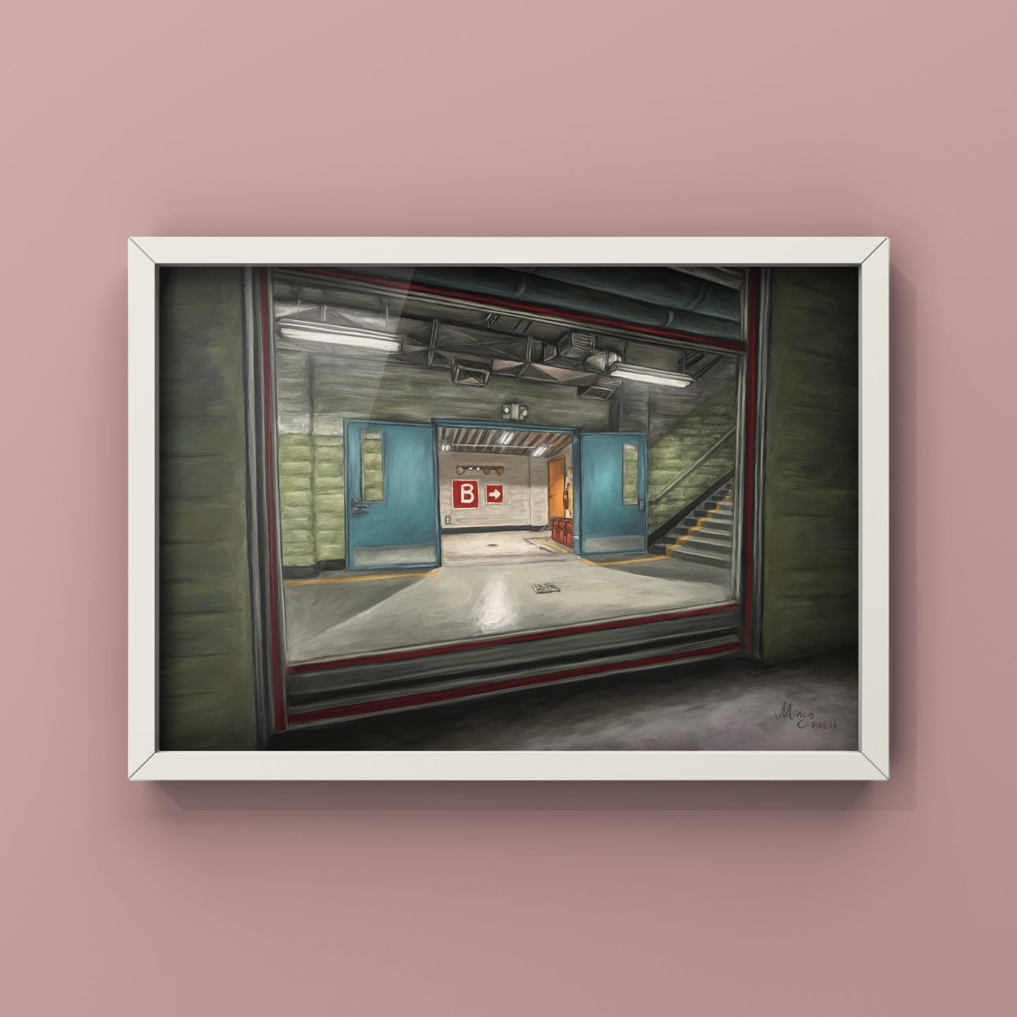 CS2 CSGO Nuke Landscape Oil Painting | CSGO Merch | Postcard | CS2 Gaming poster | Art Print | CounterStrike Art | By MingoArt