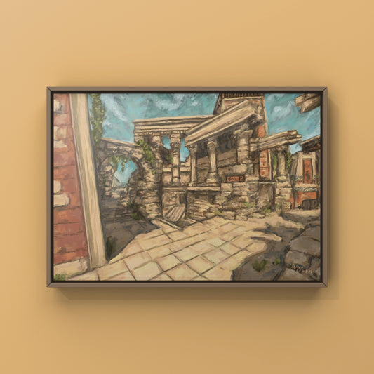 CSGO Anubis Landscape Oil Painting | CSGO Merch | Postcard | Gaming poster | Art Print | CounterStrike Art | By MingoArt