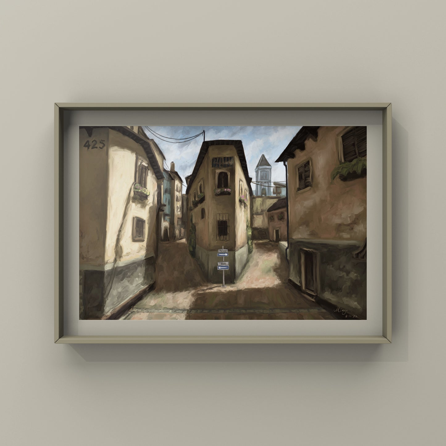 CSGO Italy Landscape Oil Painting | CSGO Merch | Postcard | CS2 Gaming poster | Art Print | CounterStrike Art | By MingoArt