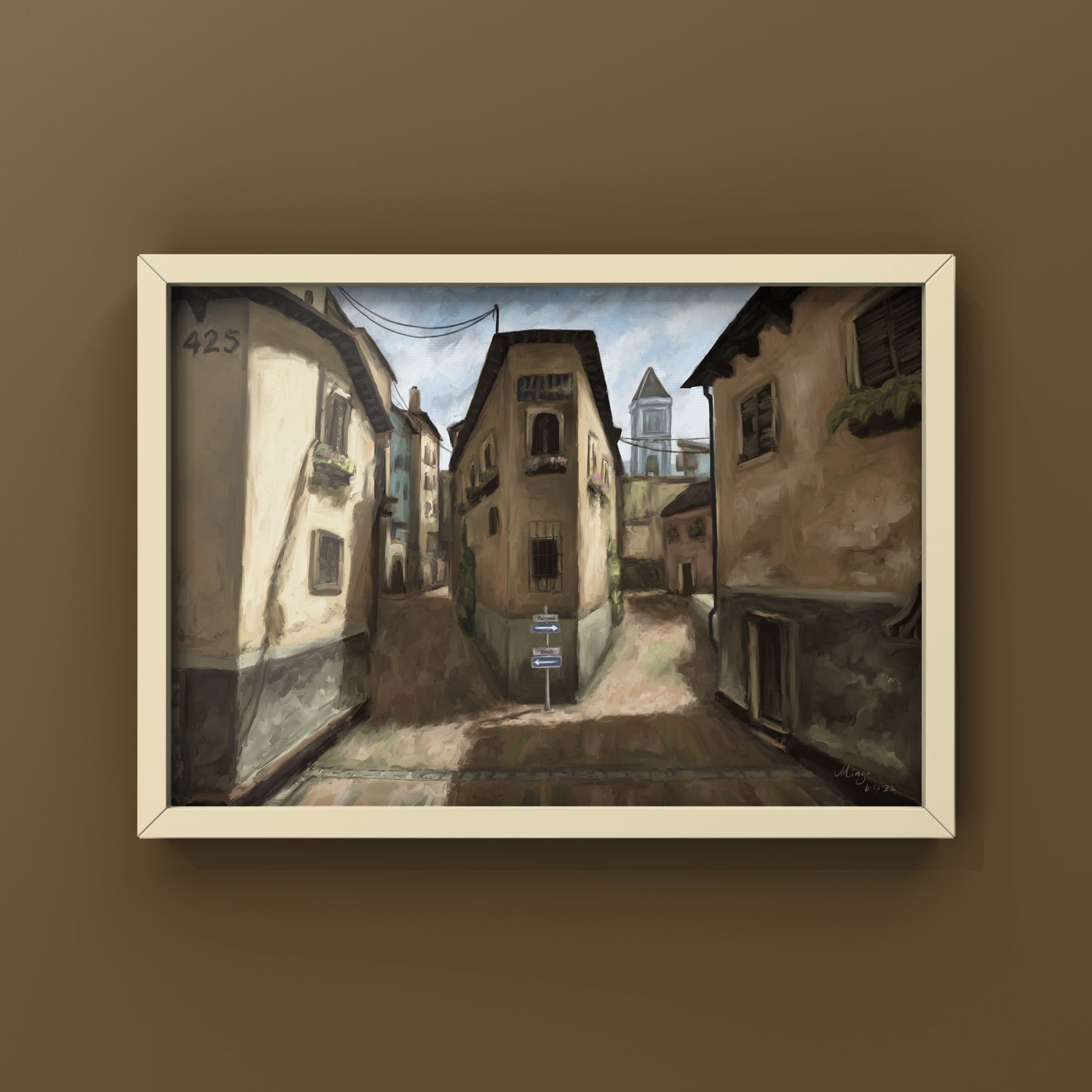 CSGO Italy Landscape Oil Painting | CSGO Merch | Postcard | CS2 Gaming poster | Art Print | CounterStrike Art | By MingoArt