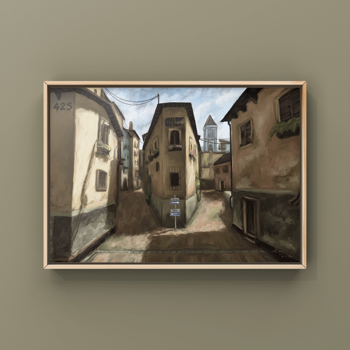 CSGO Italy Landscape Oil Painting | CSGO Merch | Postcard | CS2 Gaming poster | Art Print | CounterStrike Art | By MingoArt