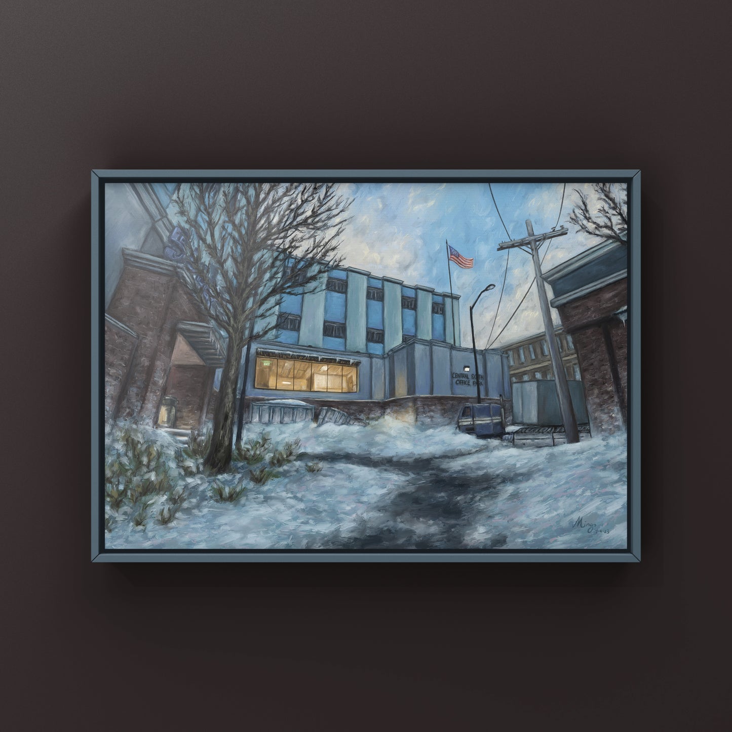 CS2 CSGO Office Landscape Oil Painting | cs_office | 11x14 24x36 | CSGO Merch | Gaming poster | CounterStrike Art | By MingoArt