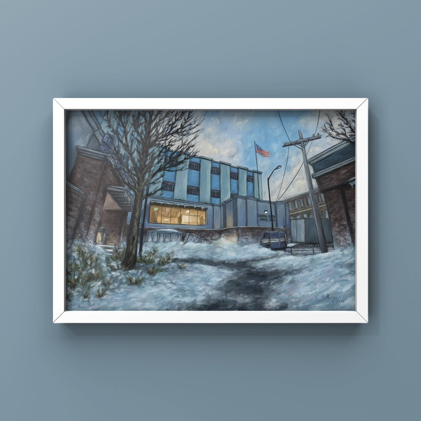 CS2 CSGO Office Landscape Oil Painting | cs_office | 11x14 24x36 | CSGO Merch | Gaming poster | CounterStrike Art | By MingoArt