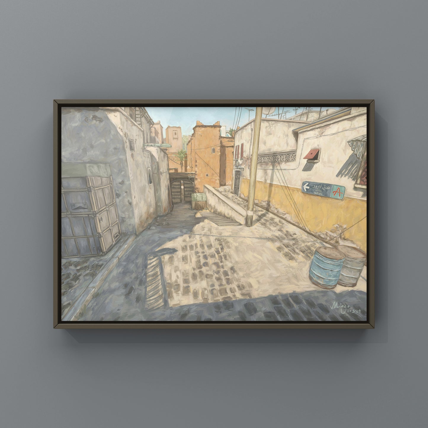 CS2 Dust 2 Mid Landscape Oil Painting | CSGO Merch | Postcard | CS2 Gaming poster | Art Print | CounterStrike Art | By MingoArt