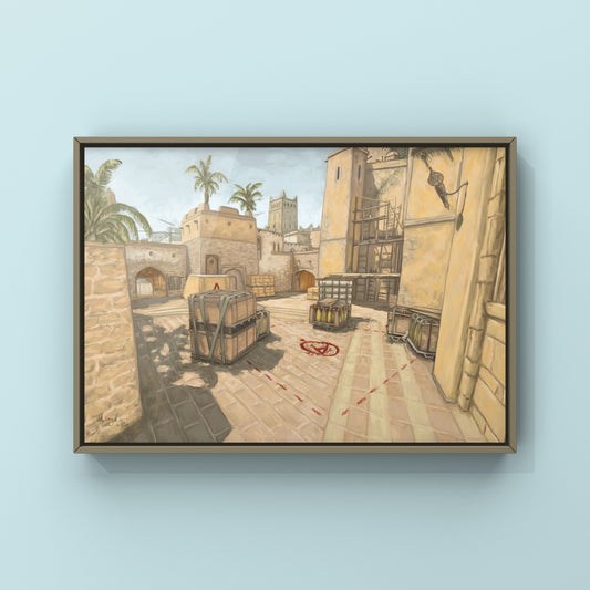 CS2 Mirage Landscape Oil Painting | CSGO Merch | CSGO Art | CS2 Gaming poster | Art Print | CounterStrike Art | By MingoArt