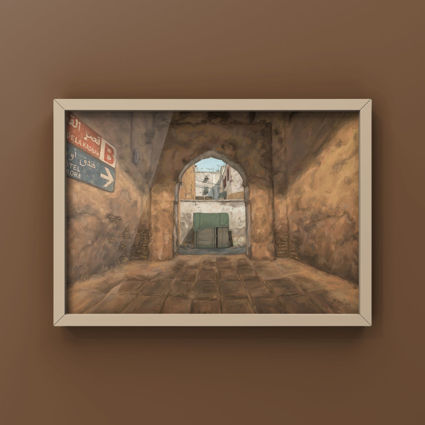 CS2 Dust II Landscape Oil Painting | CSGO Merch | CSGO Art | CS2 Gaming poster | Art Print | CounterStrike Art | By Mingo Art